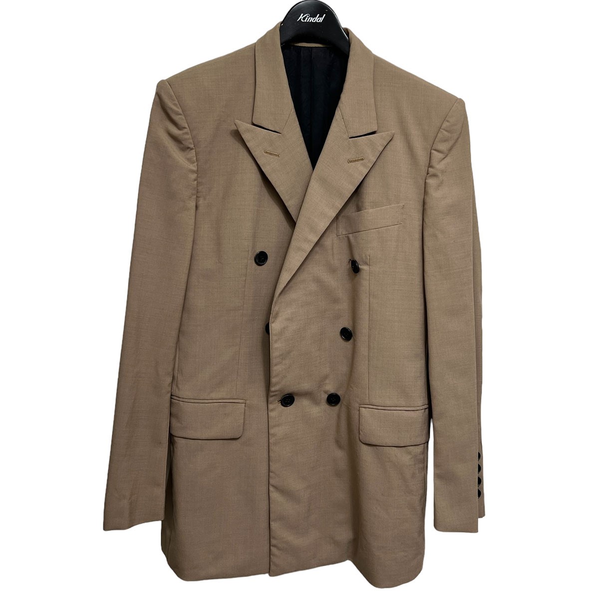 【中古】 LITTLEBIG　 2021SS Double Breasted Jacket ダブルブレストジャケット ベージュ サイズ：44 【230823】（リトルビッグ）