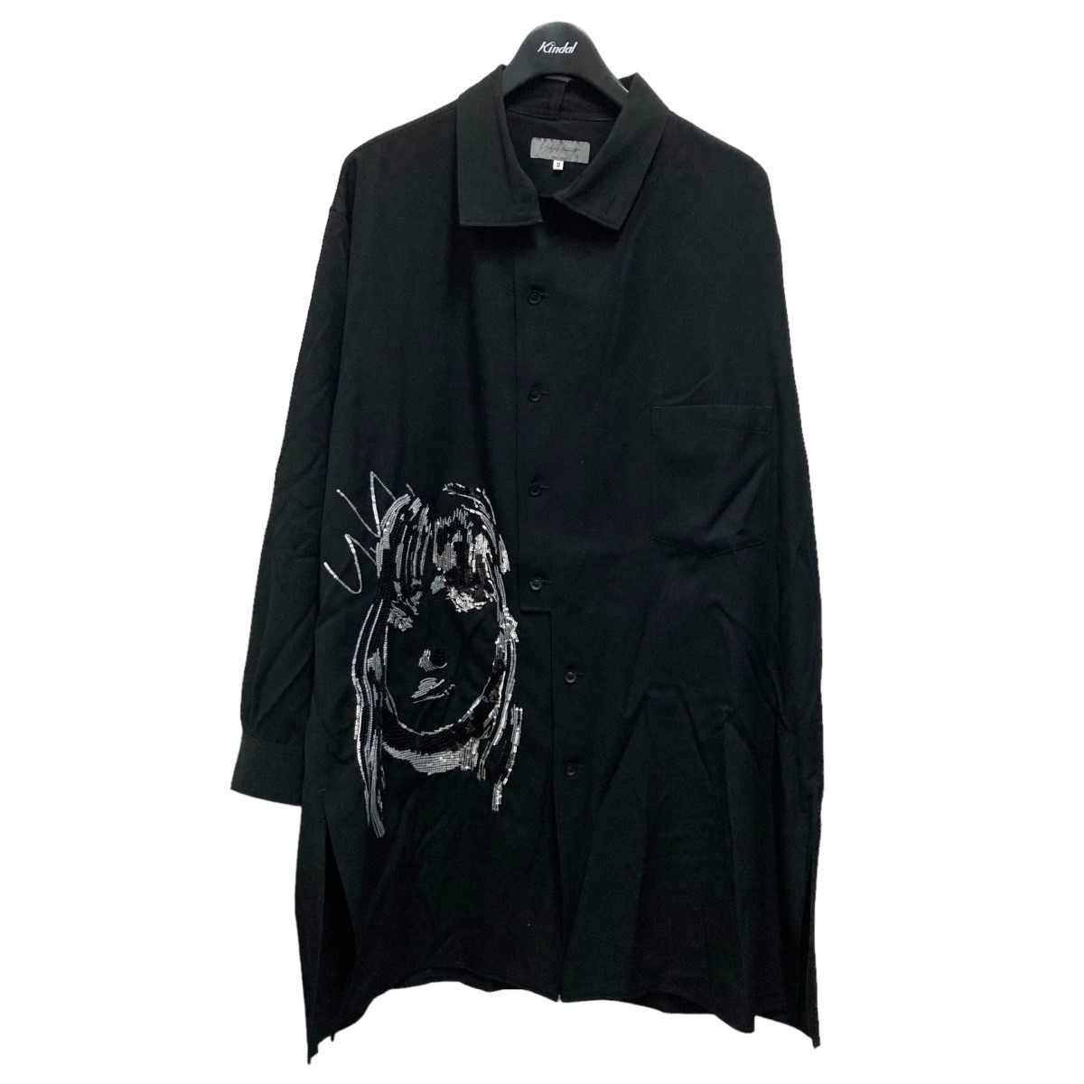 Yohji Yamamoto 16aw リエ ギャバ スパンコールシャツ - トップス