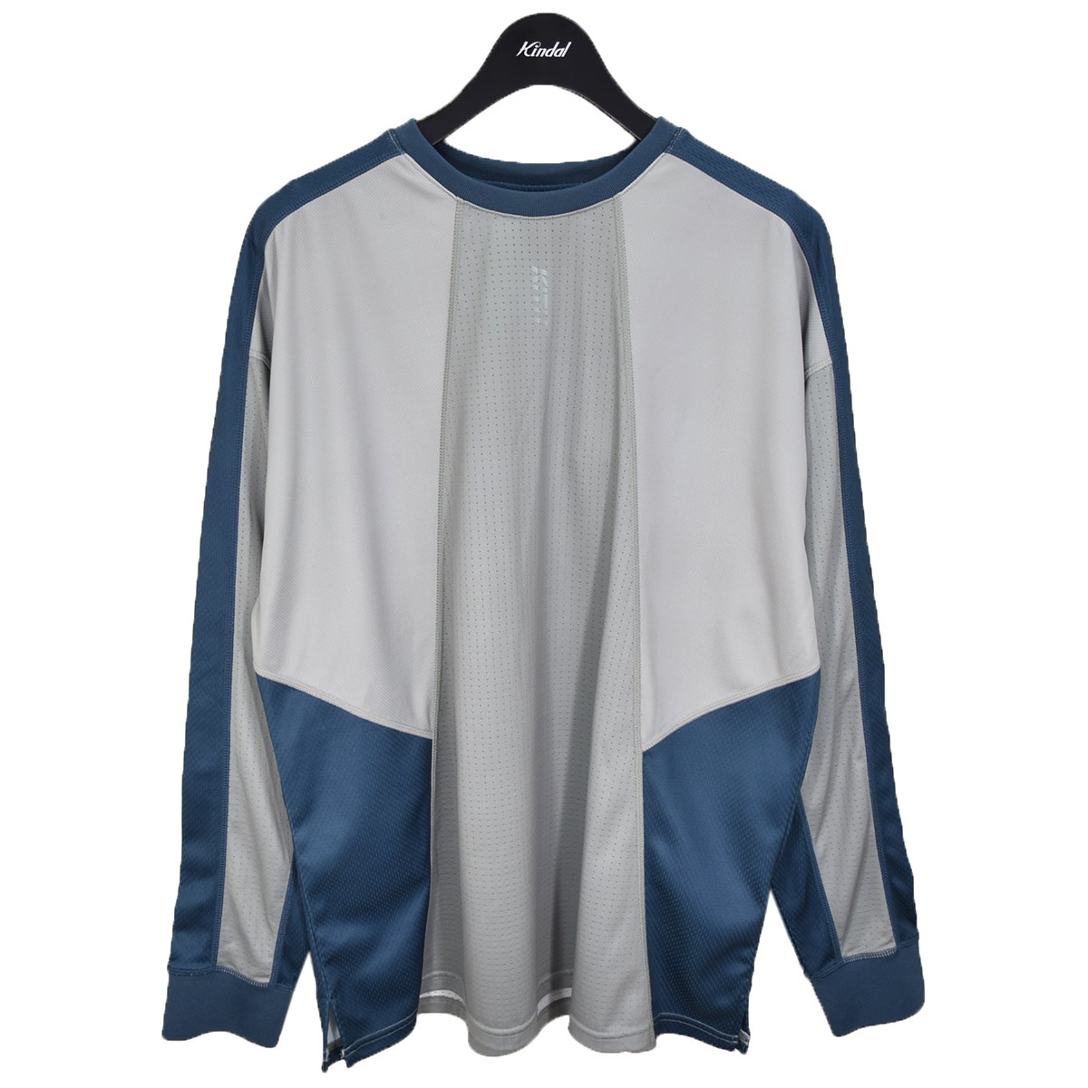 【中古】KITH LS PANELLED OTTO TEE ロングスリーブカットソー 2023SS 緑であること 大きさ：M 【211023】（口吸い）