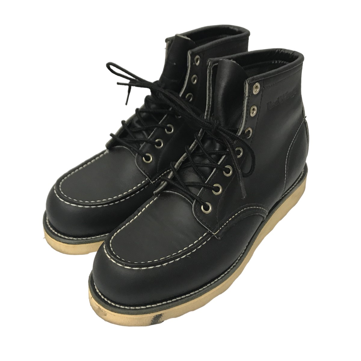 Wing99 【楽天市場】【中古】RED WING99年製 8130 ワークブーツ レザーシューズ 刺繍羽根タグ ブラック サイズ:US 8D【価格見直し ...