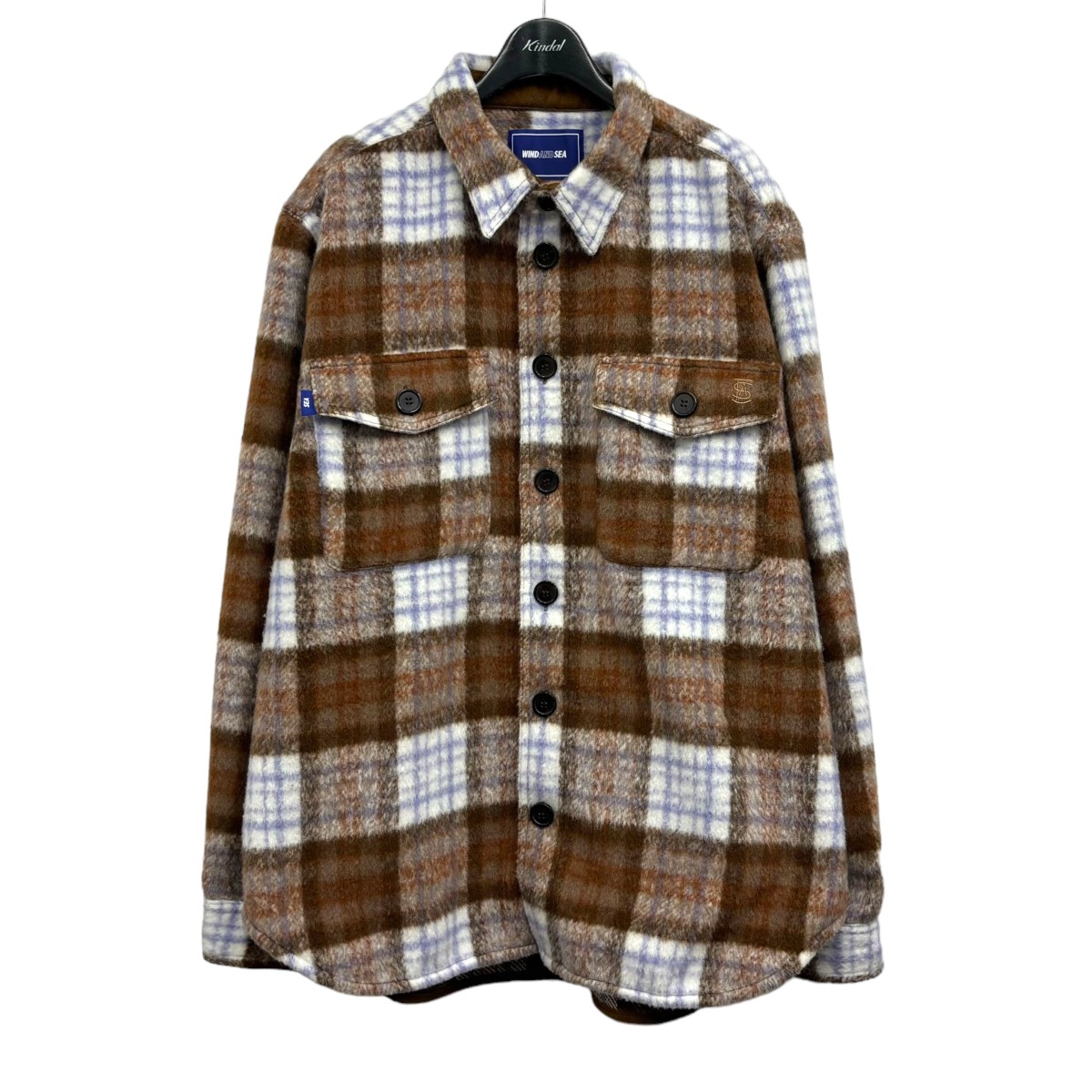 新品　ウィンダンシー　JEAN WOOL PLAID JACKET XL