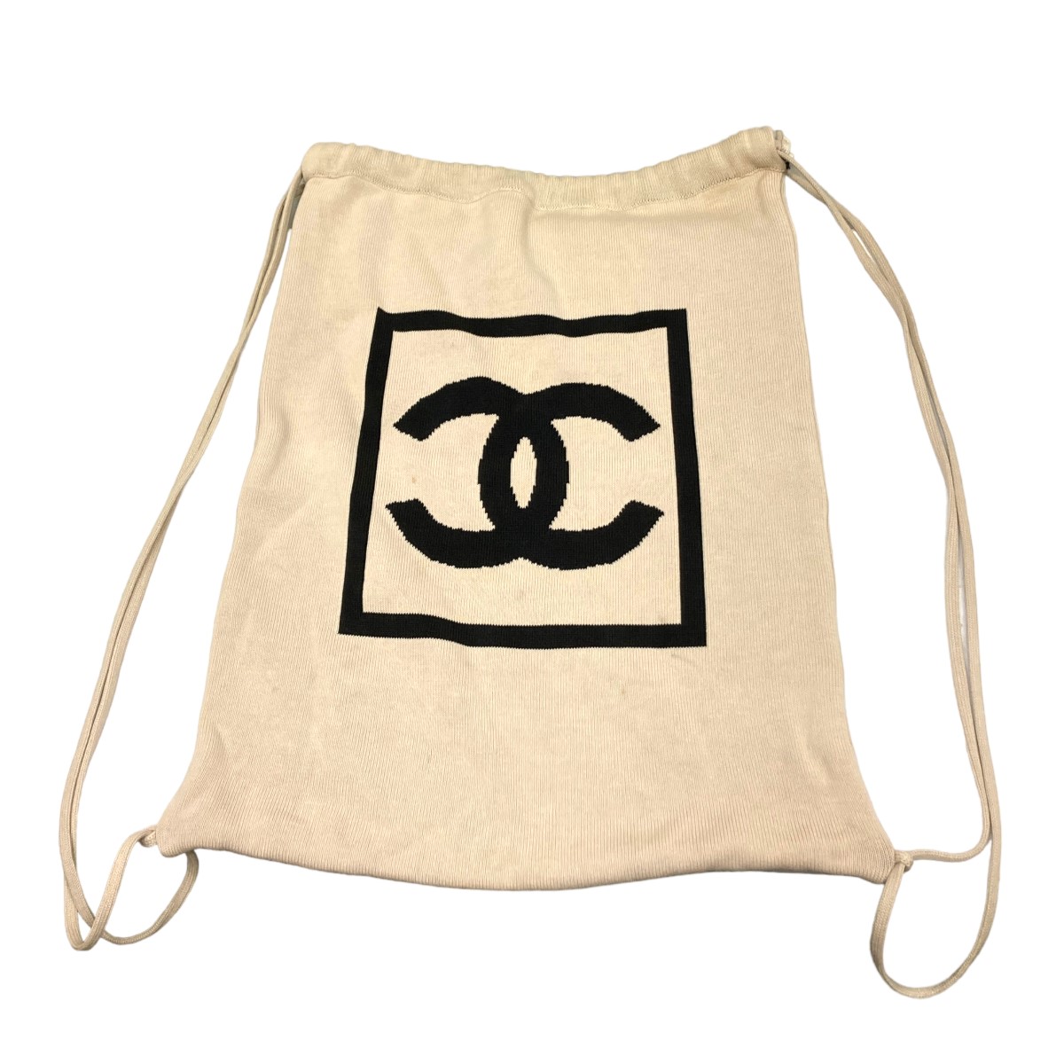 Chanel スポーツライン デカココマーク ナイロン バックパック リュック ブラック (203798