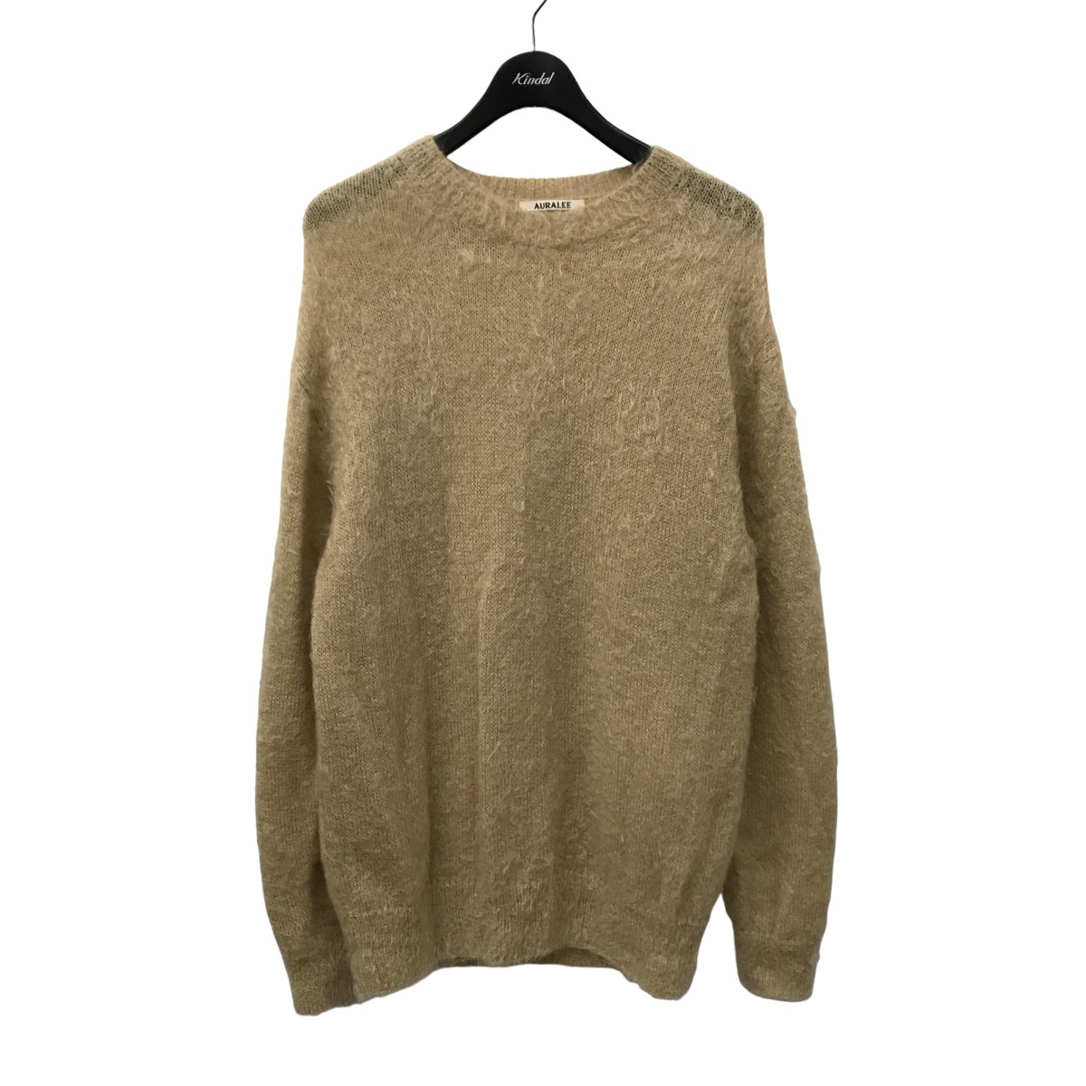 AURALEE KID MOHAIR SHEER KNIT 3 ベージュ AURALEE | Kid Mohair Sheer Knit Turtleneck - Light Orange