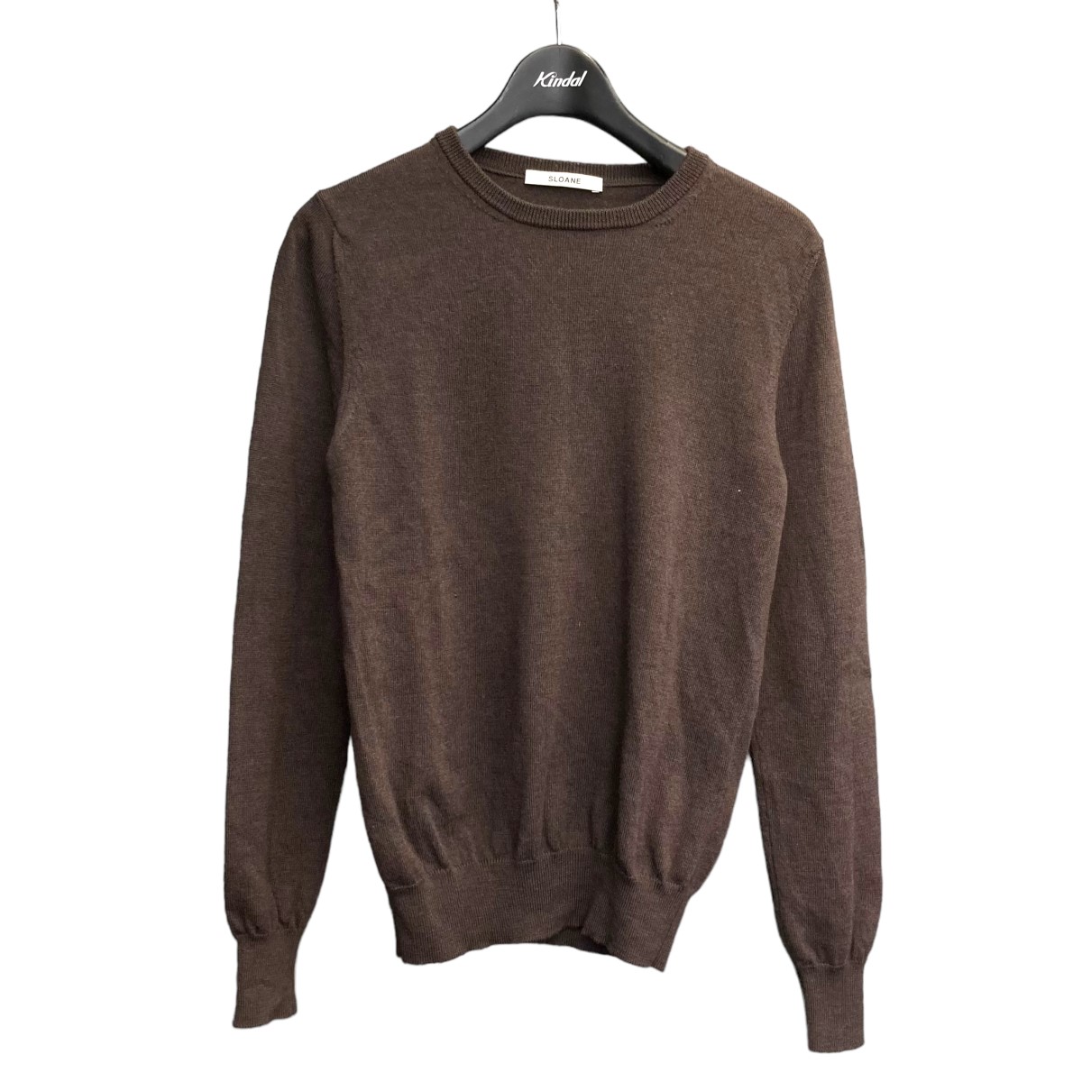 スローン SLOANE 20SS 3Gコットン天竺畦編み セーター 3 赤 SLOANE スローン 20SS 3Gコットン畦編みクルーネックニット