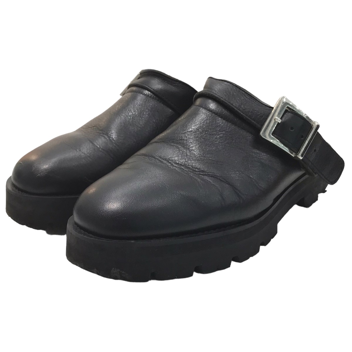 【楽天市場】【中古】Simply Complicated箱 BELTED LUG MULE ベルテッドラグミュール ブラック サイズ：8【価格見直し】：ブランド古着のカインドオル