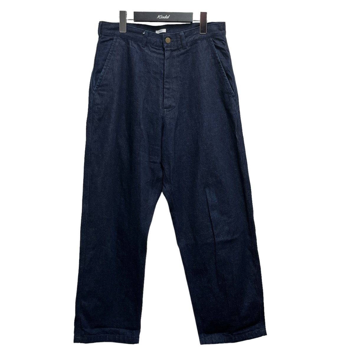 【中古】19SOloveyouレザーパッチワイドパンツ インディゴ サイズ：M【価格見直し】｜ブランド古着のカインドオル