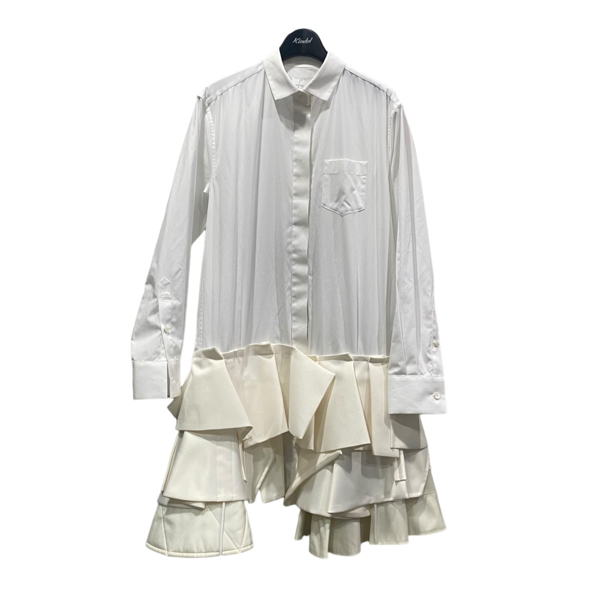 【関税・送料込】sacai アシンメトリー ポプリン Vネック ドレス 楽天市場】【中古】sacai 22SS スーツミックスドレス 22-06028