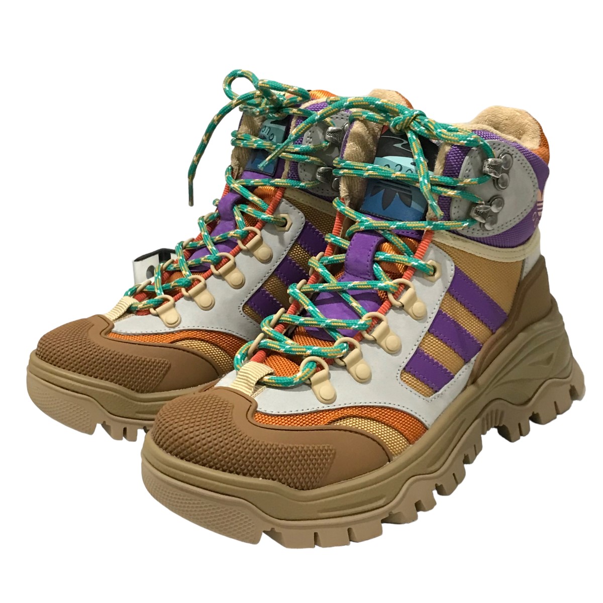 【楽天市場】【中古】GUCCI×adidasトレッキングシューズ ベージュ×パープル×オレンジ サイズ：36 1/2【価格見直し】：ブランド