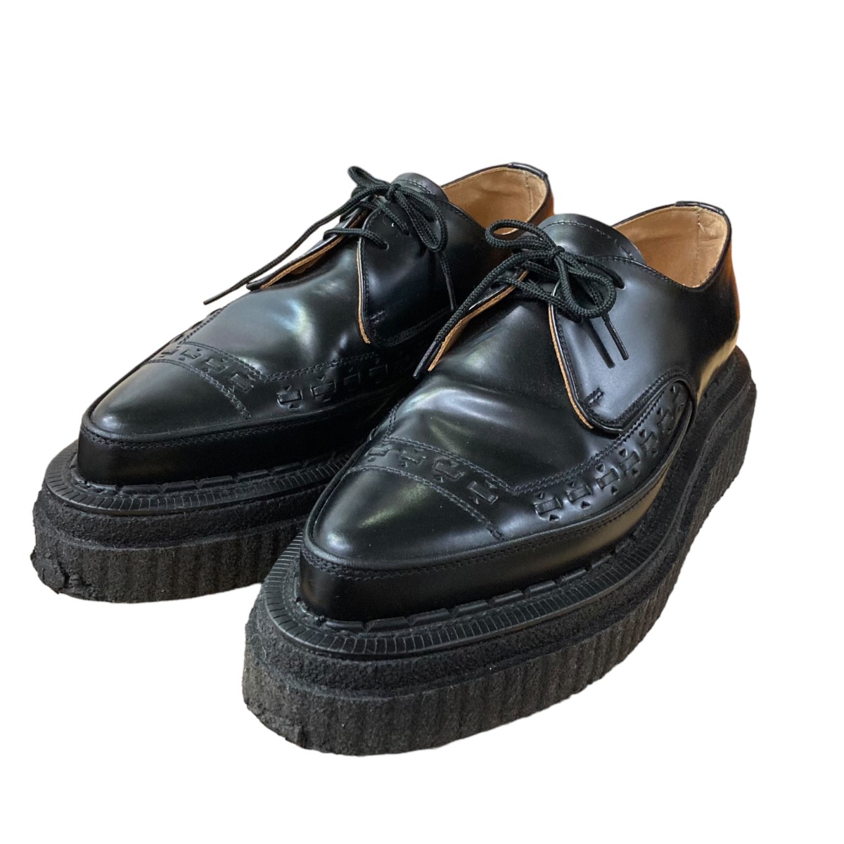sacai サカイ　ウィングチップ　レザー　シューズ　36 黒　ブラック 楽天市場】Sacai(サカイ) サイズ:size5 ×GEORGE COX ジョージ