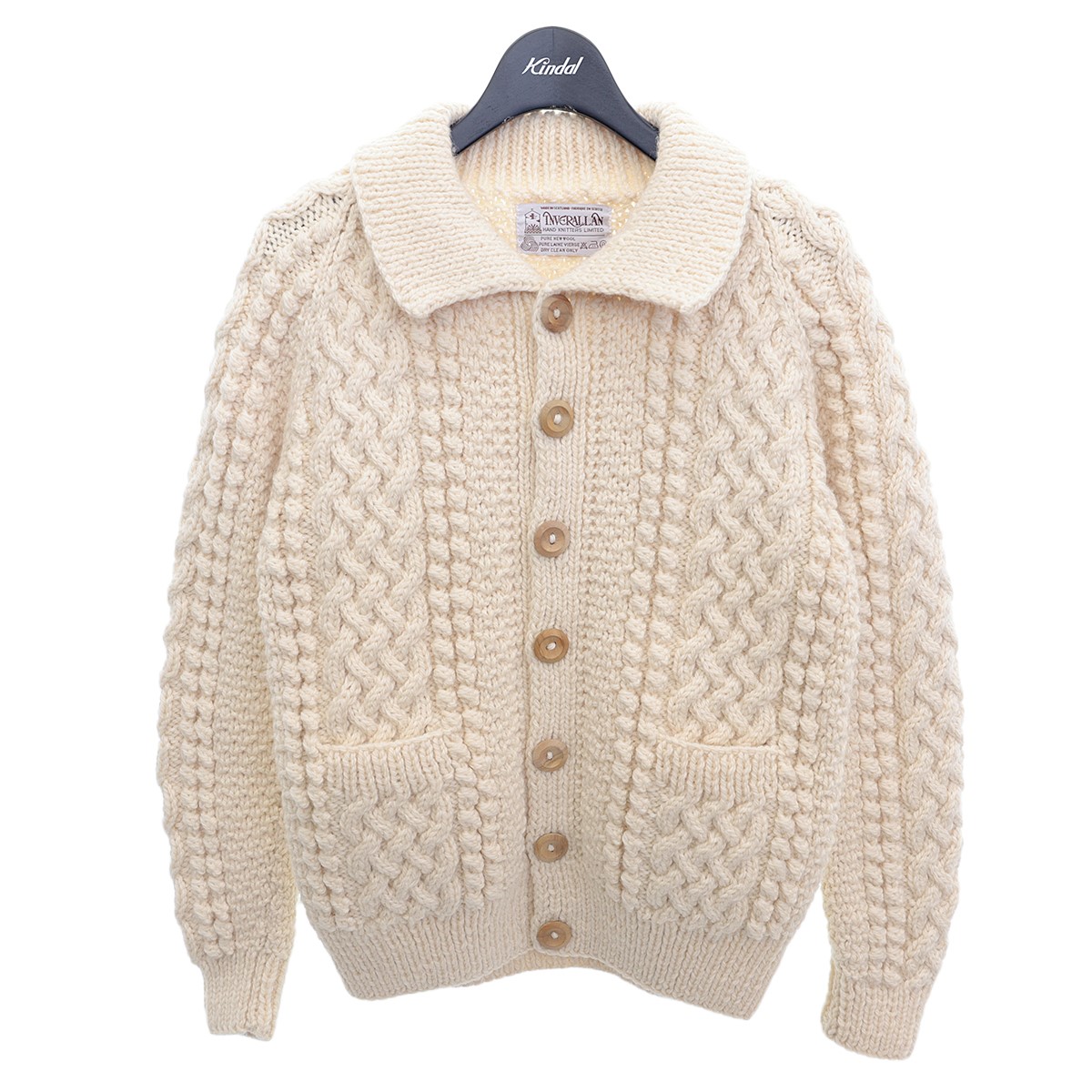 GANNI フリル付き襟 ニットカーディガン