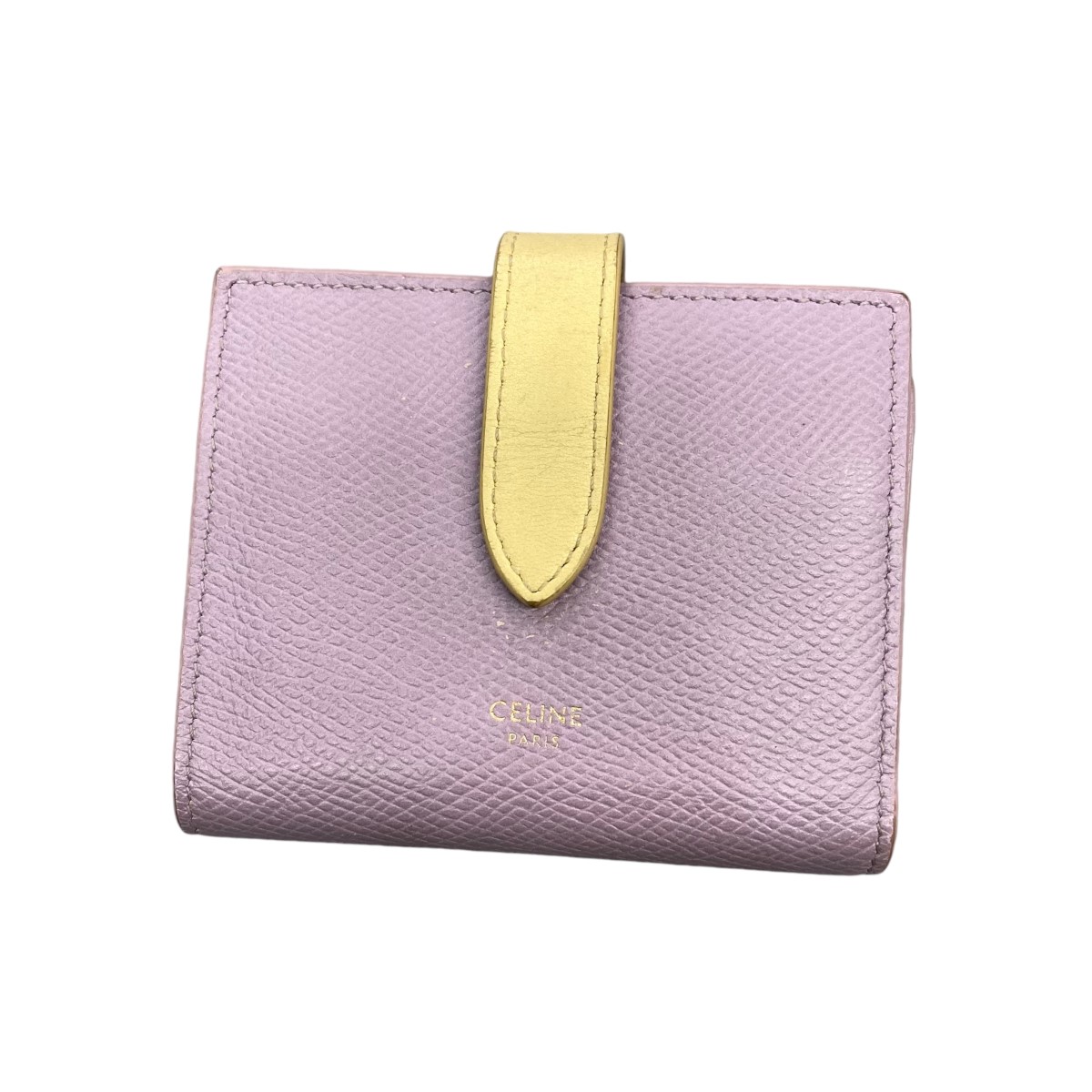 【中古】 CELINE スモールストラップウォレット ラベンダー 【価格見直し】