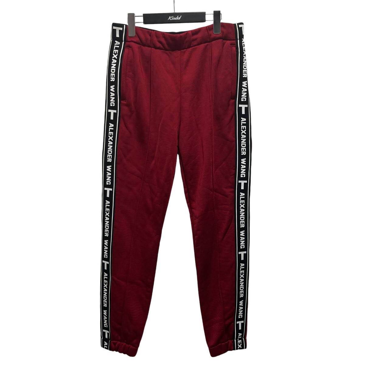 【中古】 ALEXANDER WANG．T サイドライントラックパンツ レッド×ブラック サイズ：S 【価格見直し】