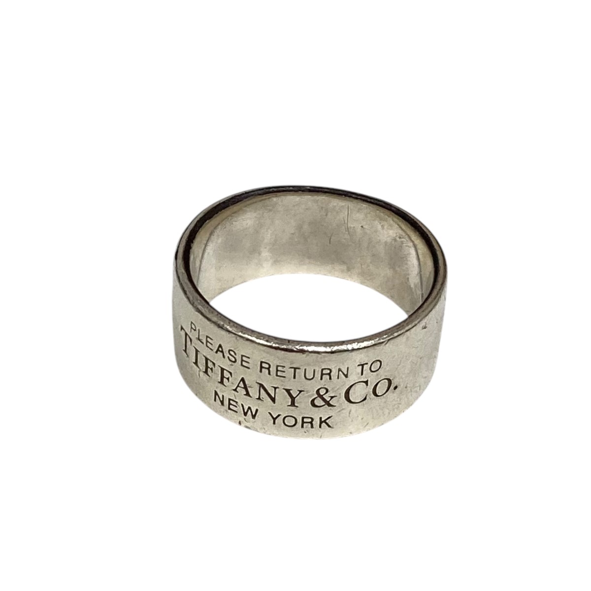 【美品】ティファニー エンチャント ワイドリング 16号 メタル リング レア 送料、代引手数料無料】 ◇ 【中古】 ティファニー エンチャント