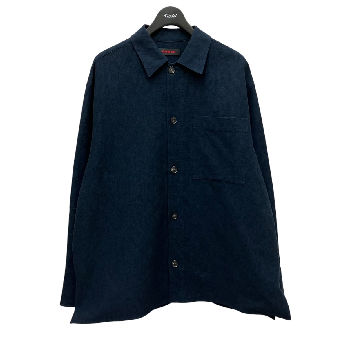 美品 CABaN キャバン ボタニカル プリント 長袖 シャツ 黒 Sサイズ 最高ファッション - 美品 CABaN キャバン ボタニカル プリント