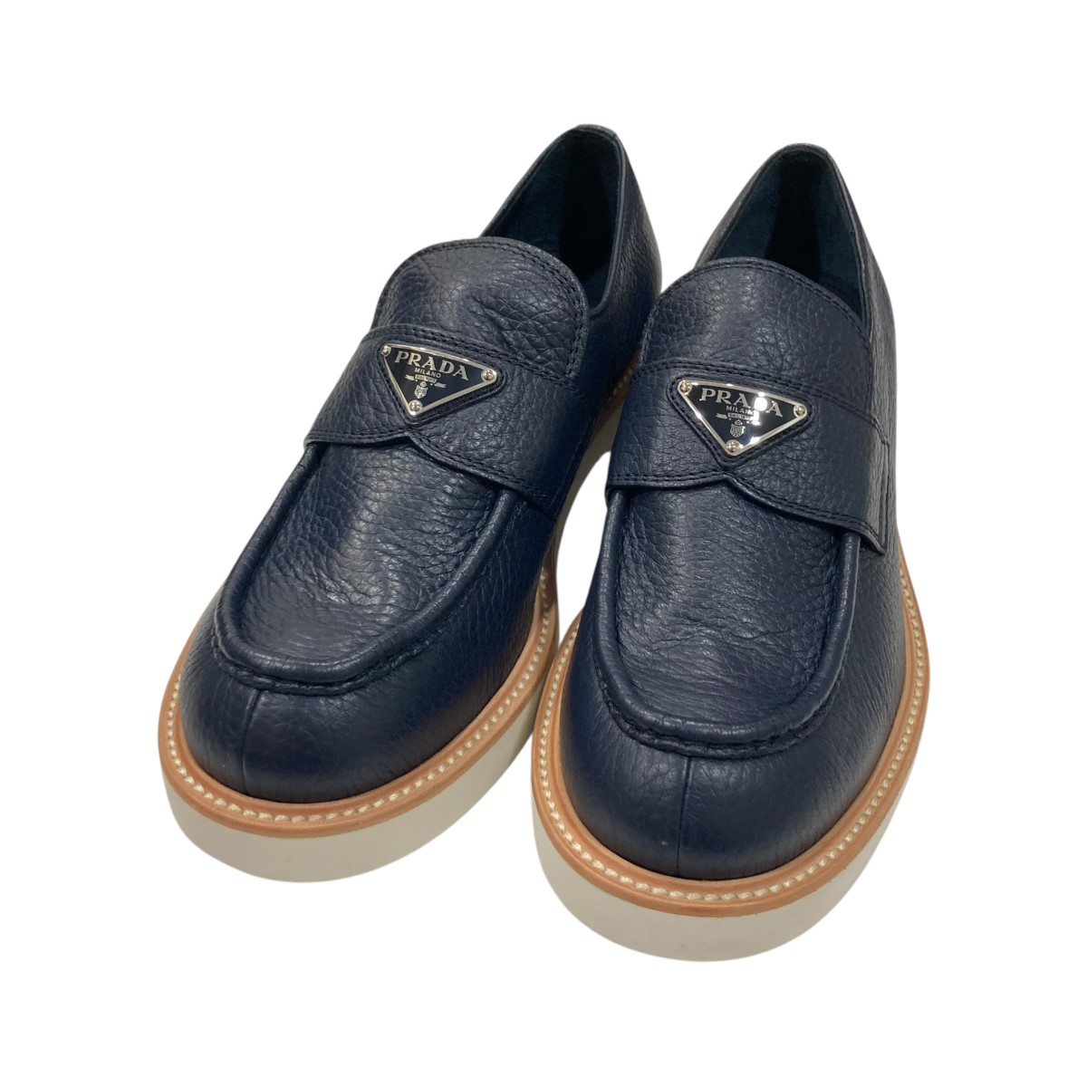 PRADA チョコレート ブラッシュドレザー ローファー サイズ7 三越伊勢丹 | PRADA/プラダ_Men通販 | プラダ チョコレート