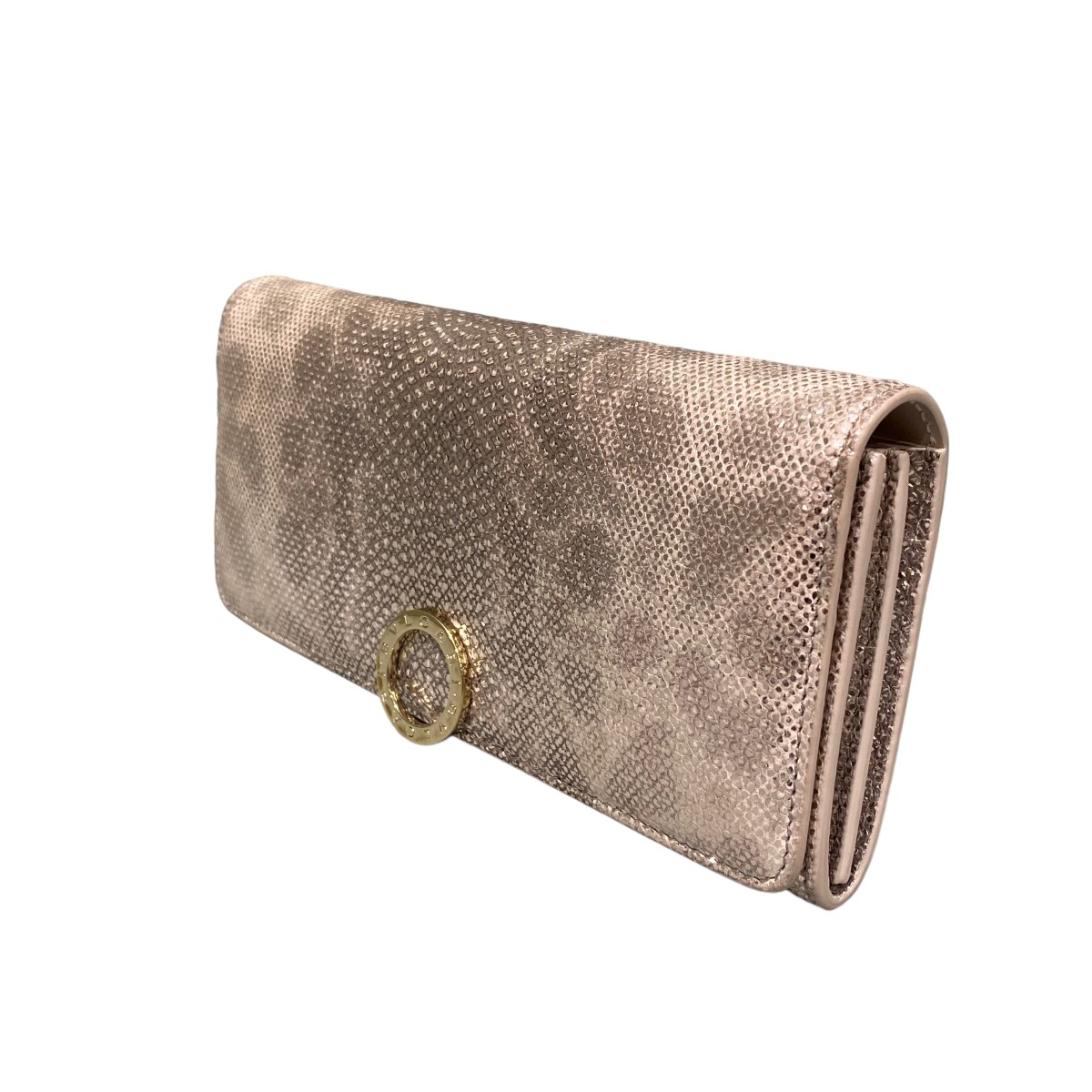 【中古】 BVLGARI 23SS ブルガリ・ブルガリ ラージウォレット 長財布 ミルキーオパールベージュ 【価格見直し】
