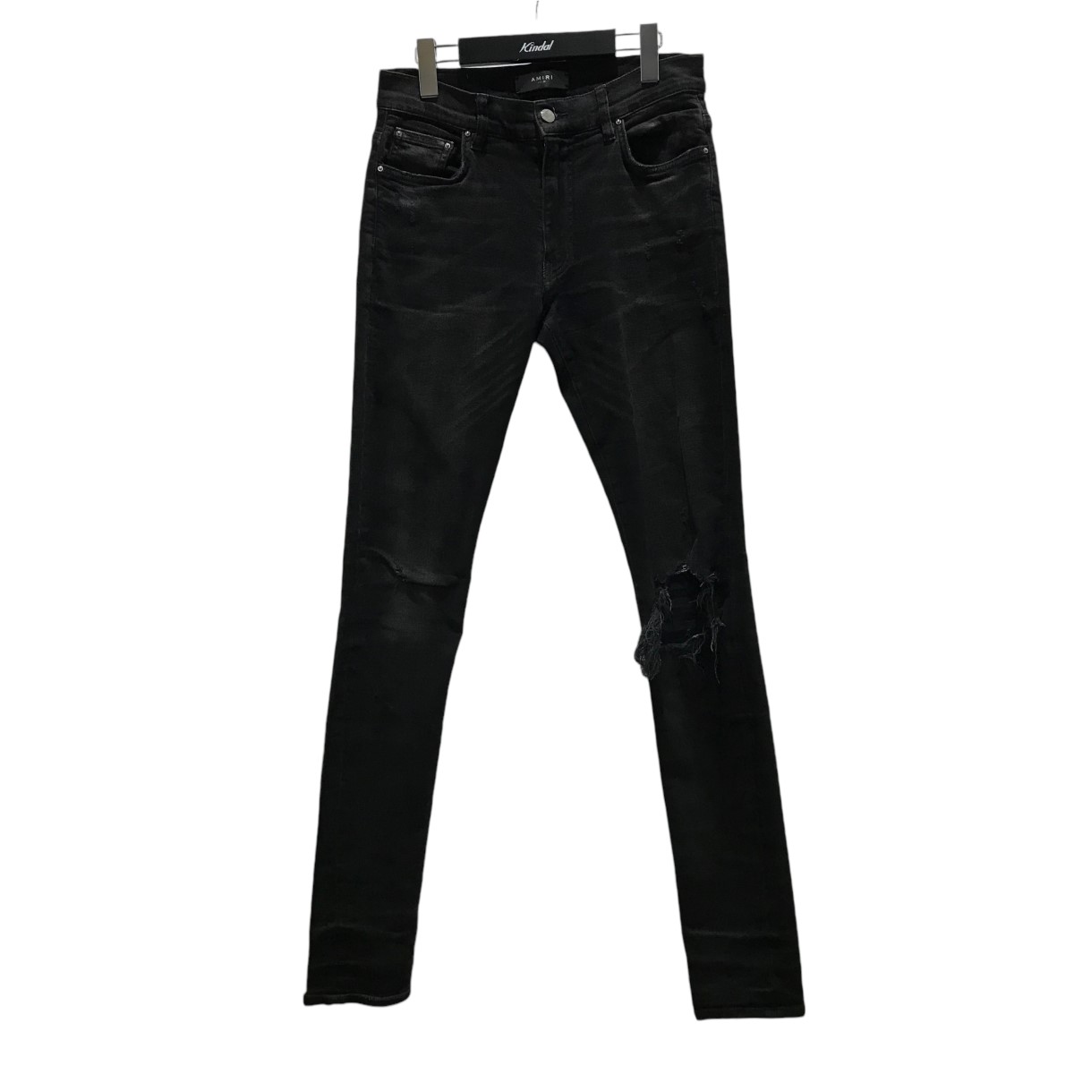 楽天市場】【中古】AMIRI Mx2 Skinny-Fit Leather-Panelled Distressed  