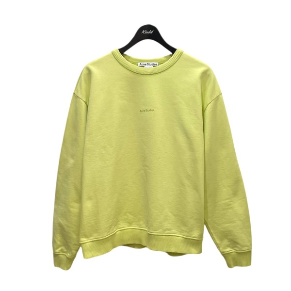 【中古】ACNE STUDIOS スタンプロゴスウェット イエロー サイズ:S 【301124】(アクネストゥディオズ)|ブランド古着のカインドオル