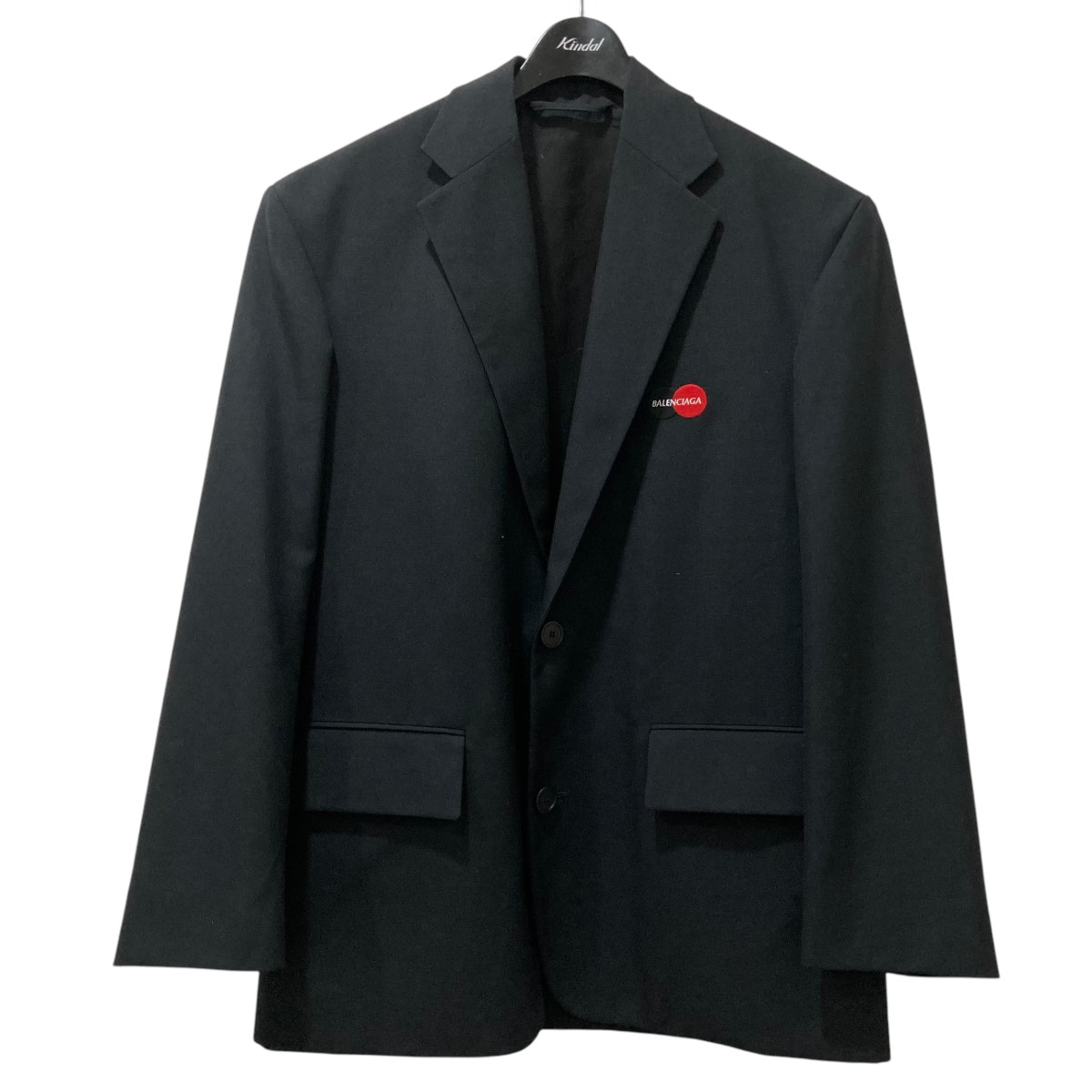 BALENCIAGA バレンシアガ　ダブルテーラードジャケット 黒 バレンシアガ BALENCIAGA Paris テーラードジャケット ダブル