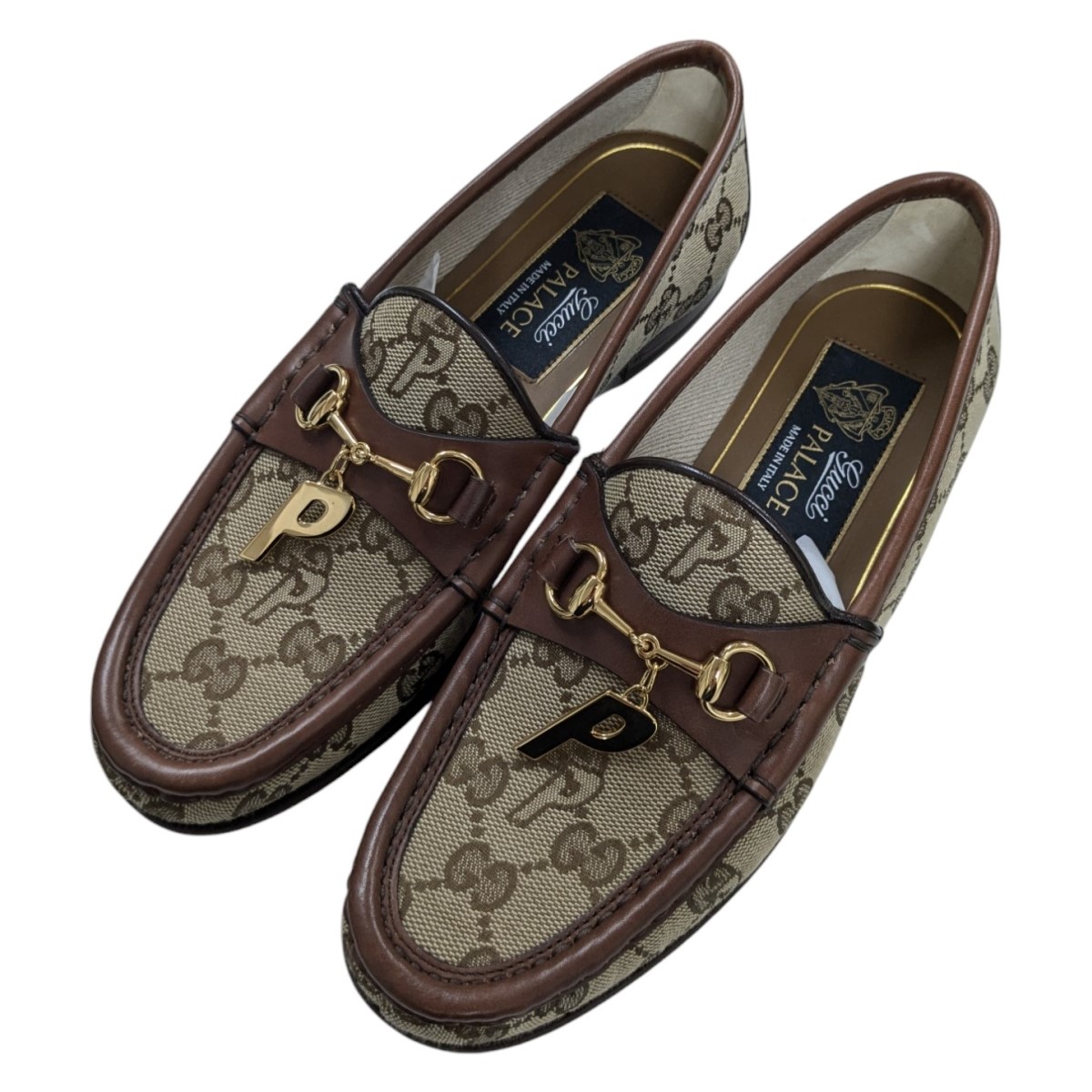 楽天市場】【中古】PALACE×GUCCI GG-Pホースビットローファー
