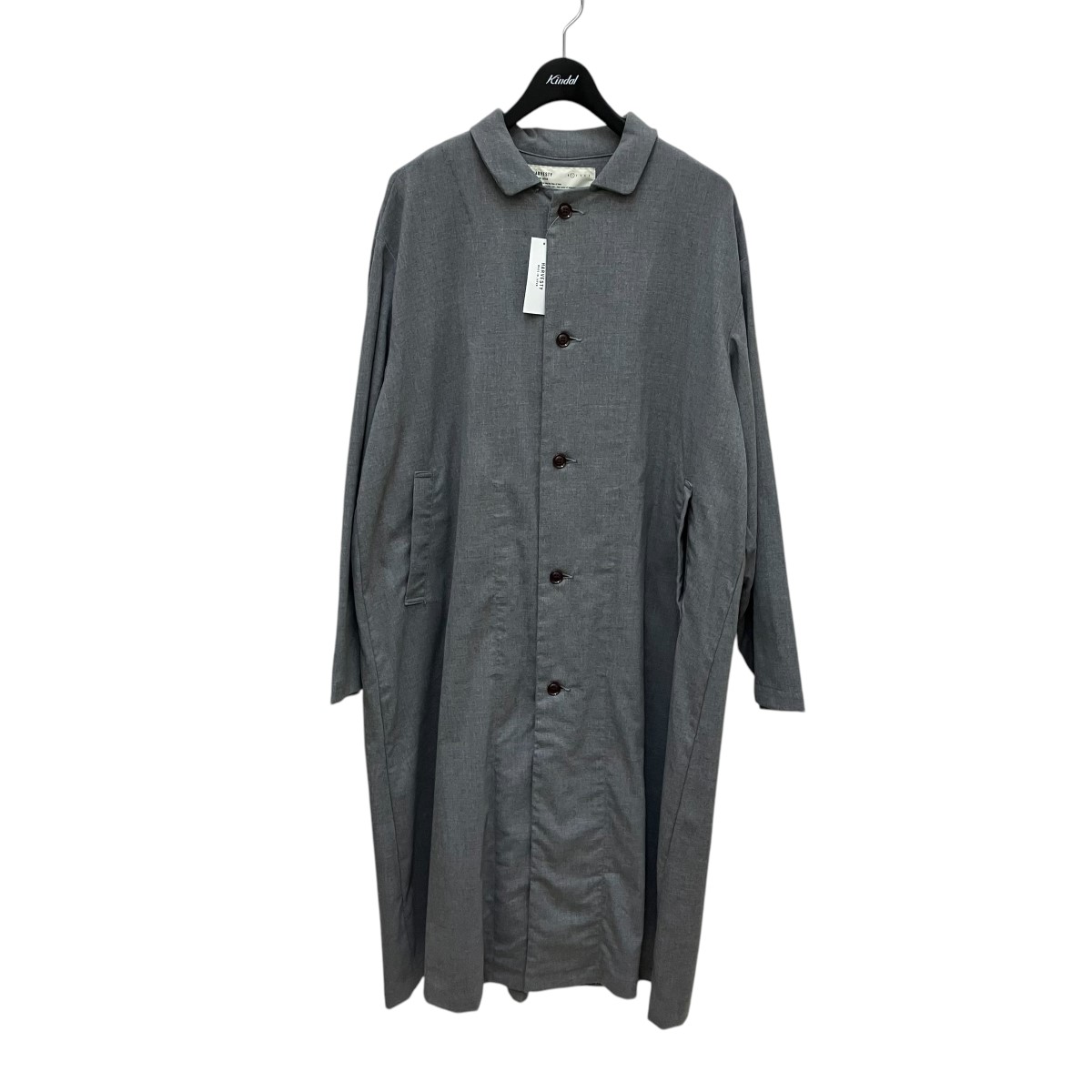 【中古】HARVESTY 厚地の外套 A32218-1 薄墨色 大いさ：1 【271224】（ハーベスティ） メンズファッション-コート・ジャケット