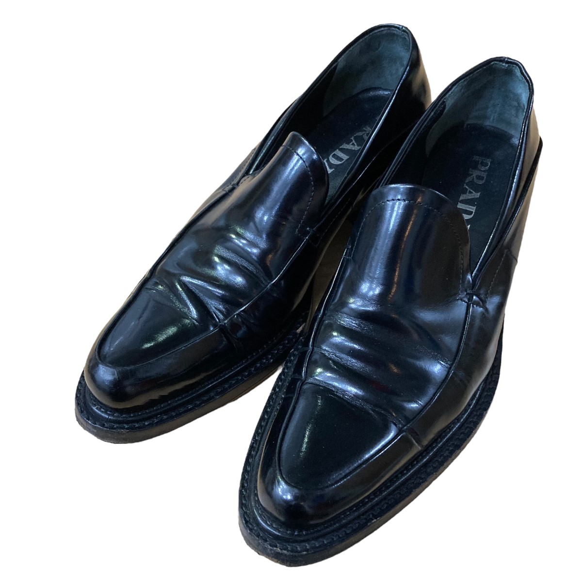 楽天市場】【中古】PRADAチョコレートブラッシュドレザー