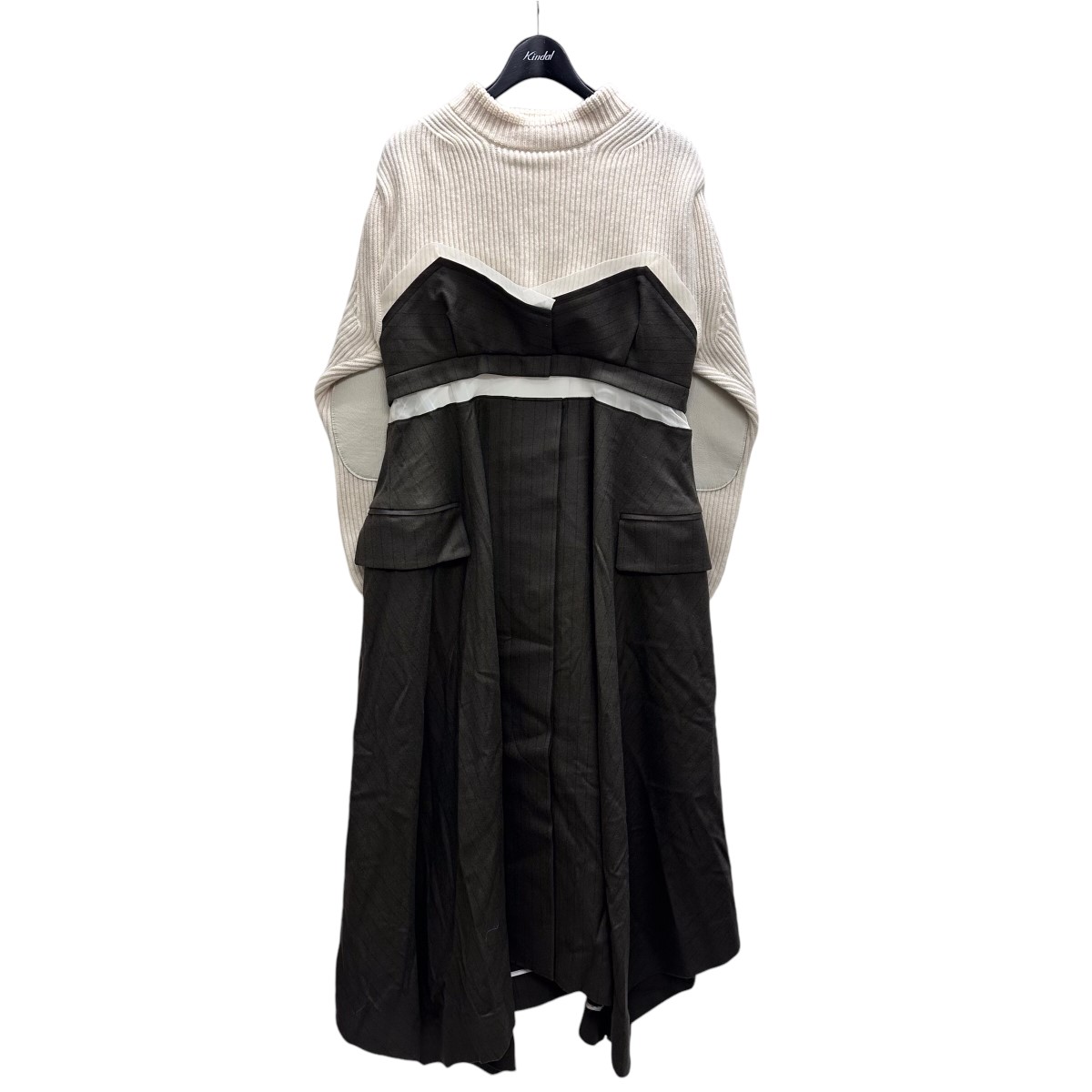 楽天市場】【中古】sacai ニットドッキングワンピース 23-06628
