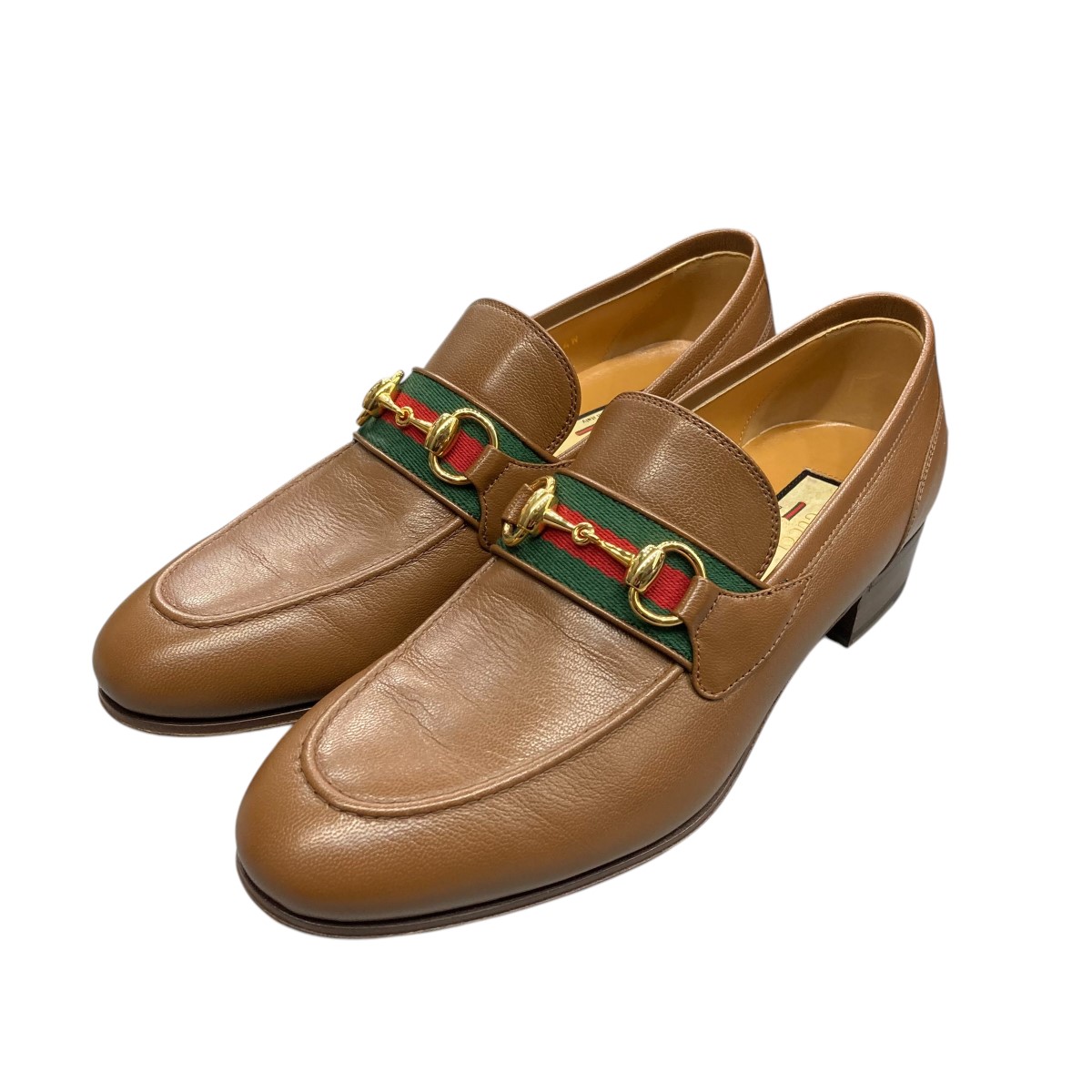 GUCCI 柄ローファー　36 1/2インチ GUCCI グッチ ホースビット ローファー ブラック レザー 厚底 36