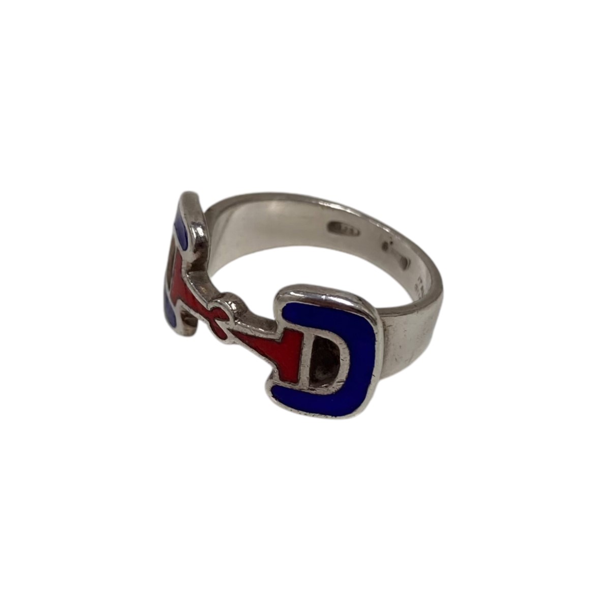 【中古】GUCCI 80sホースビットリング 青碧×赤いこと 大きさ：9号 【090125】（グッチ）