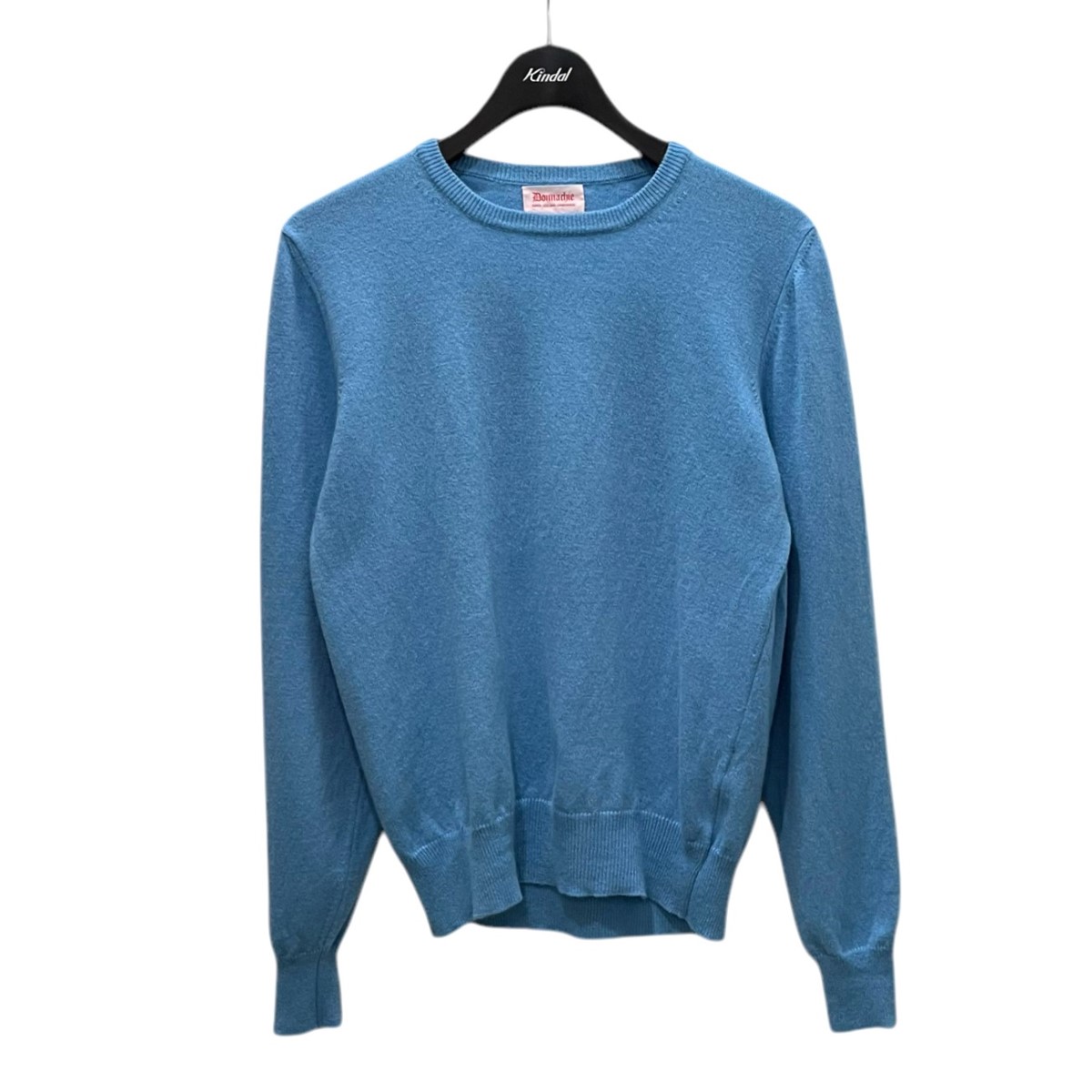 【中古】Drumohr　BEAMS DONNACHIE CNニット サックスブルー サイズ：46 【110125】（ドルモア）｜ブランド古着のカインドオル