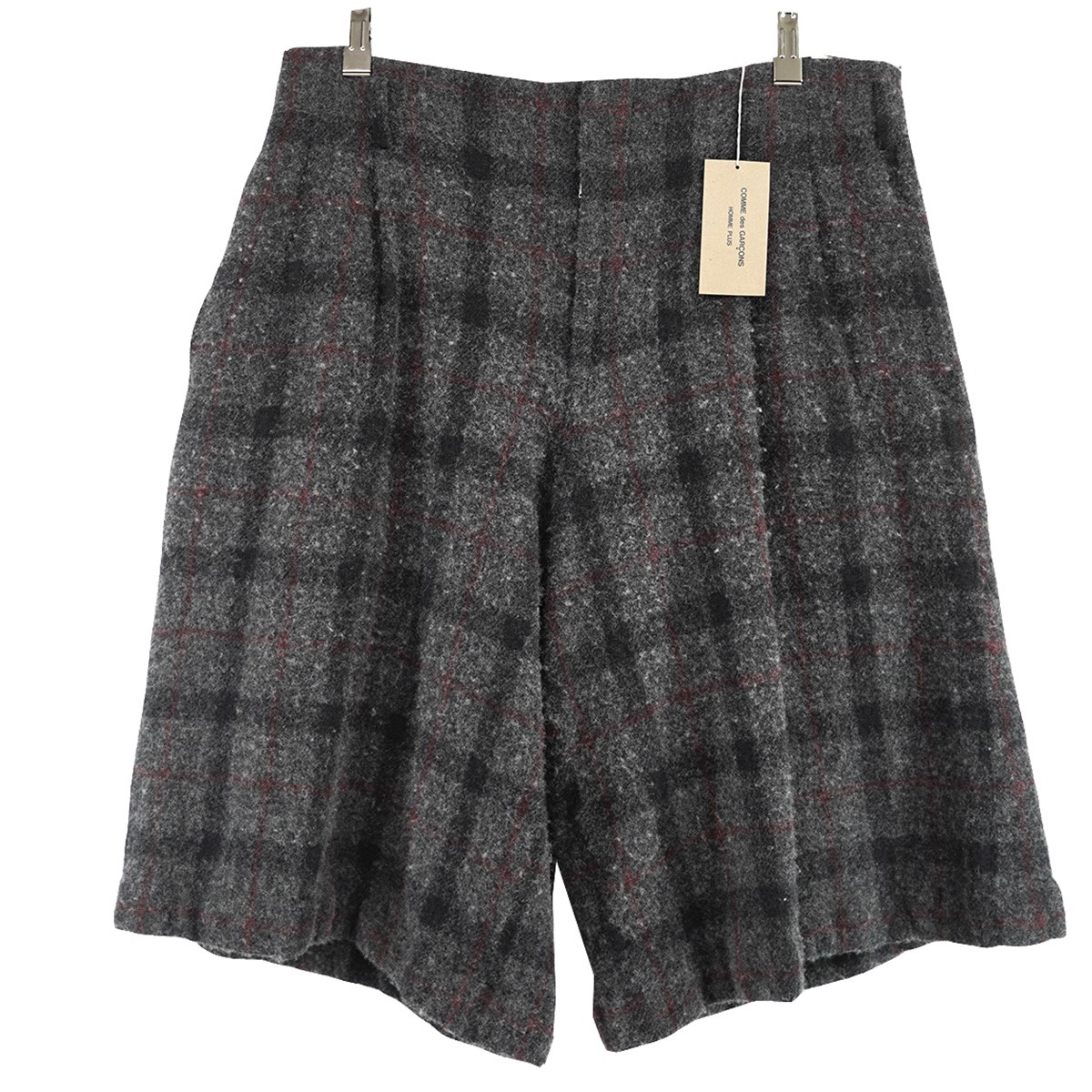 COMME des GARÇONS　ハーフパンツ　チェック柄　再構築 COMME des GARCONS HOMME PLUS＞柄×チェックショートパンツ
