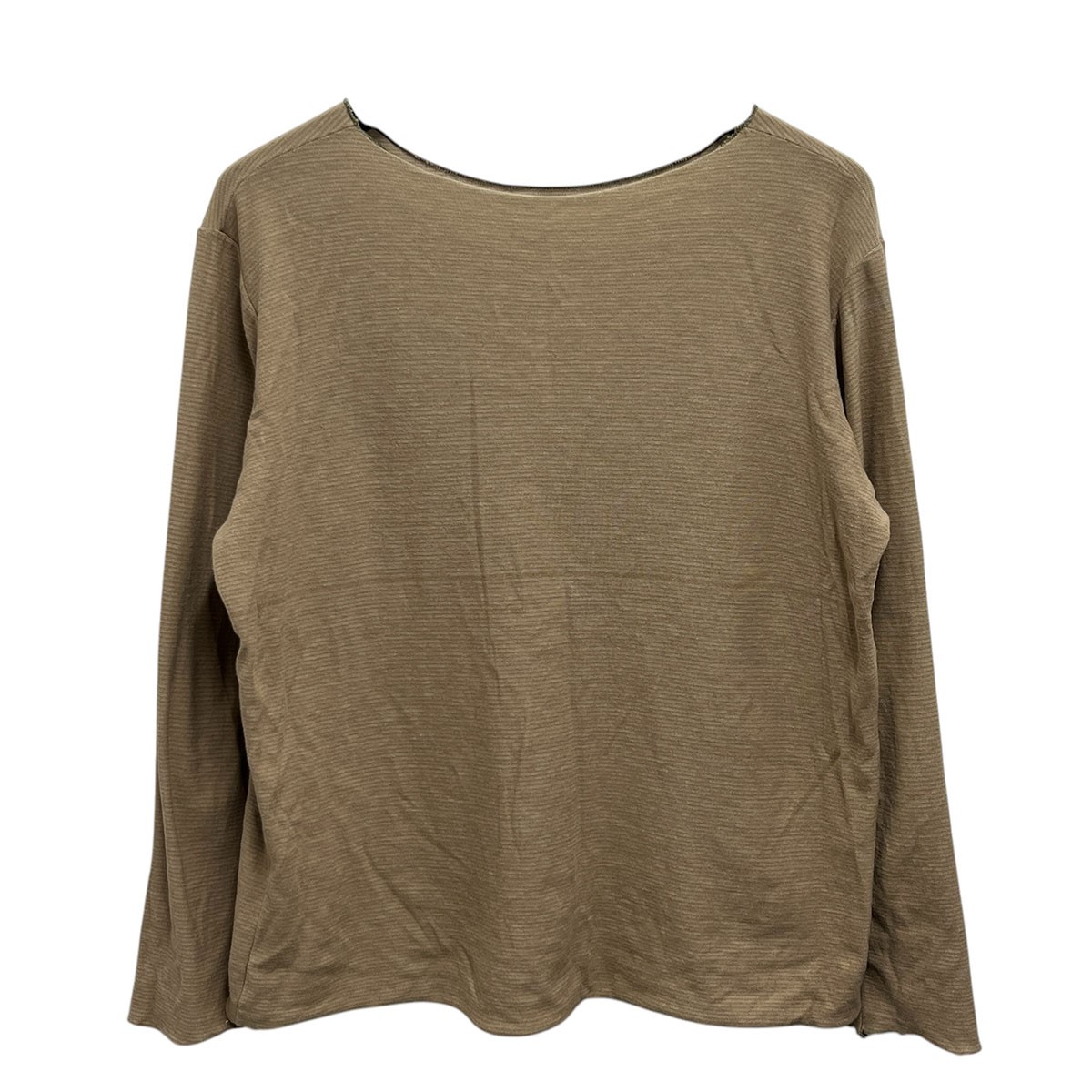 【中古】 tamaki nime くる hoso cotton リバーシブルTシャツ ブラウン 【210125】(タマキニイメ)