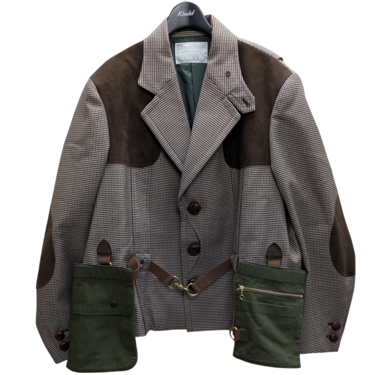 kolor 23AW ジャケット サイズ1 KOLOR(カラー) 23SS Cotton*Nylon*Poly JKTアシンメトリー