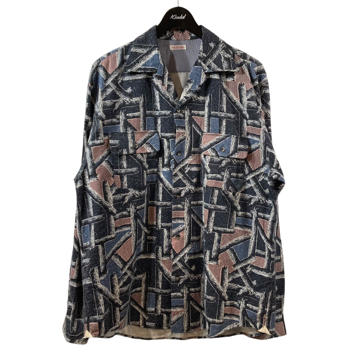 楽天市場】【中古】NICENESS 24SS KURT 総柄 長袖シャツ NN 1301Y13 