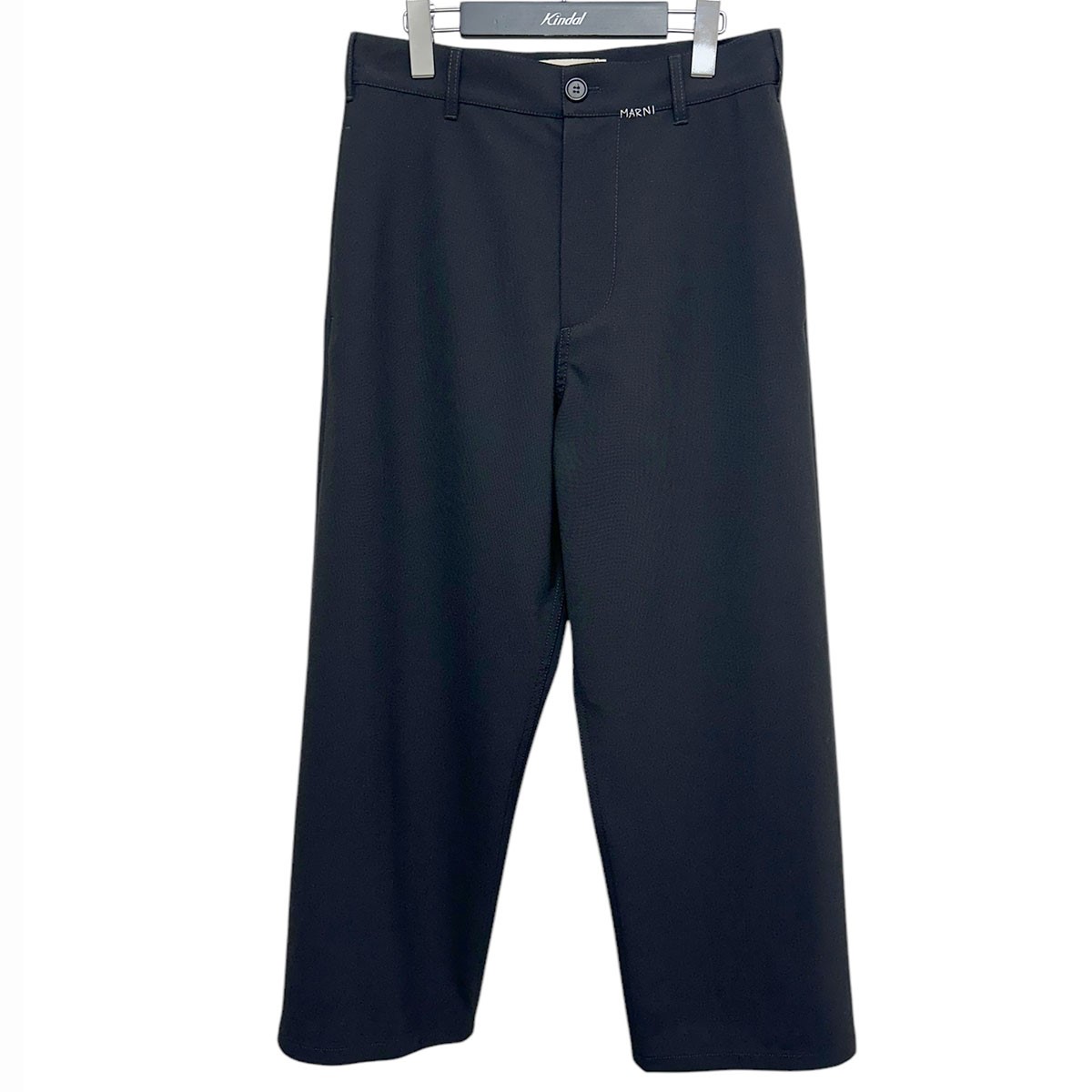 未使用級タグ付き★MARNI 24SS ウエストロゴ スラックスパンツ 紺 46 楽天市場】【中古】MARNI24SS ウエストロゴスラックス ネイビー サイズ