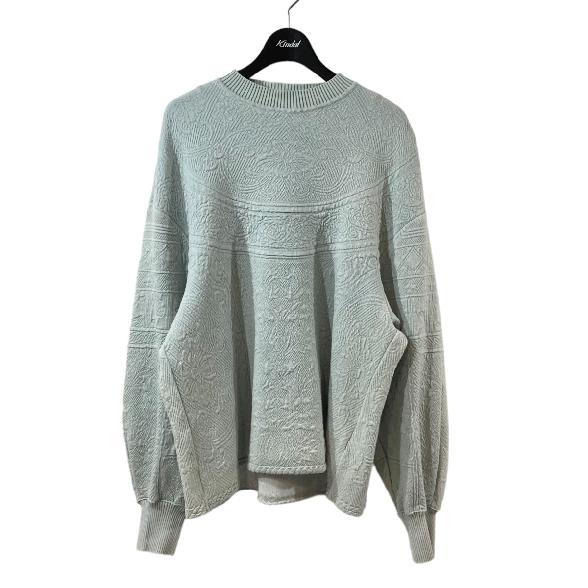 【値下げ】Spick and Span 24AW CHESS ロングスリーブニット ニット 24080200514030 アイボリー サイズ：SIZE Free (EC) Spick and Span(スピックアンドスパン) 24AWCHESS ロング