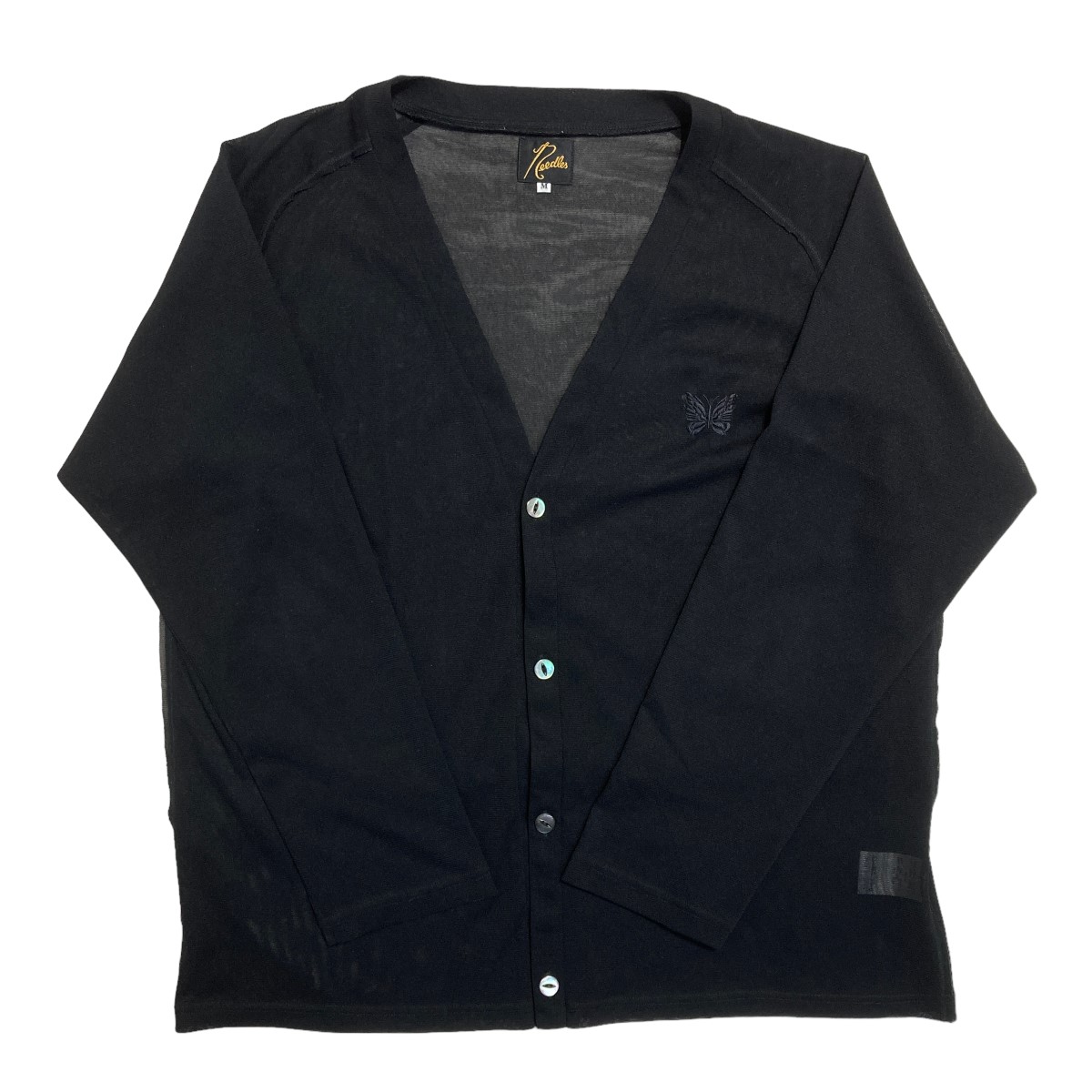 Needles Men's Poly Mesh Cardigan Black