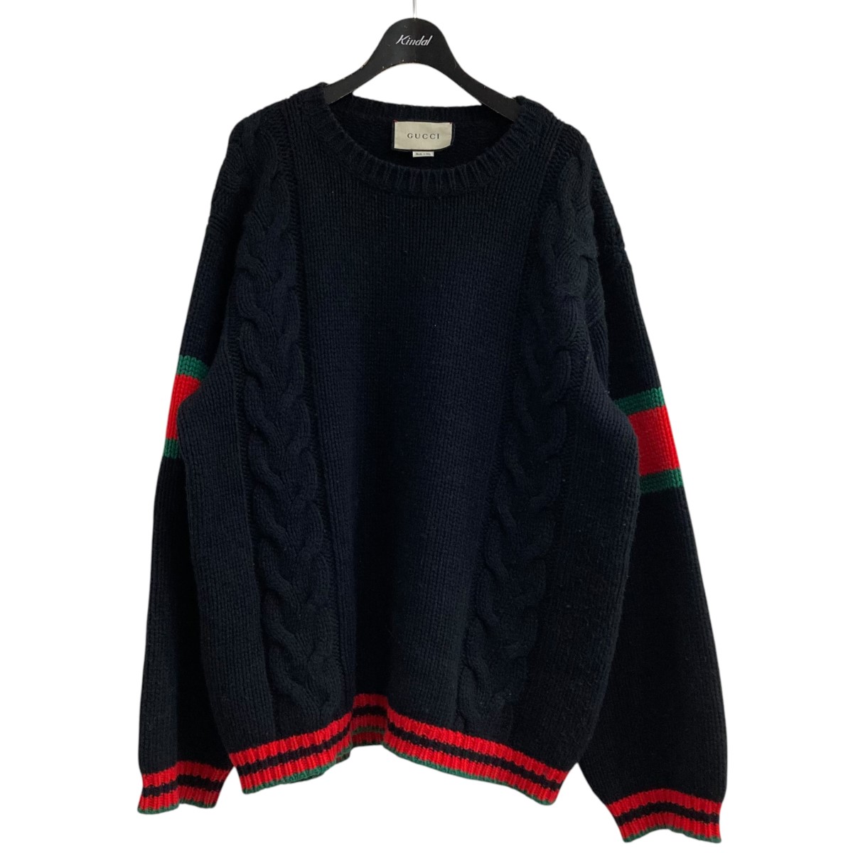 GUCCI - GUCCI グッチ GG装飾 クルーネックカシミヤセーター ニット 662179 XKBYJ ネイビー GUCCI グッチ GG装飾 クルーネックカシミヤセーター ニット