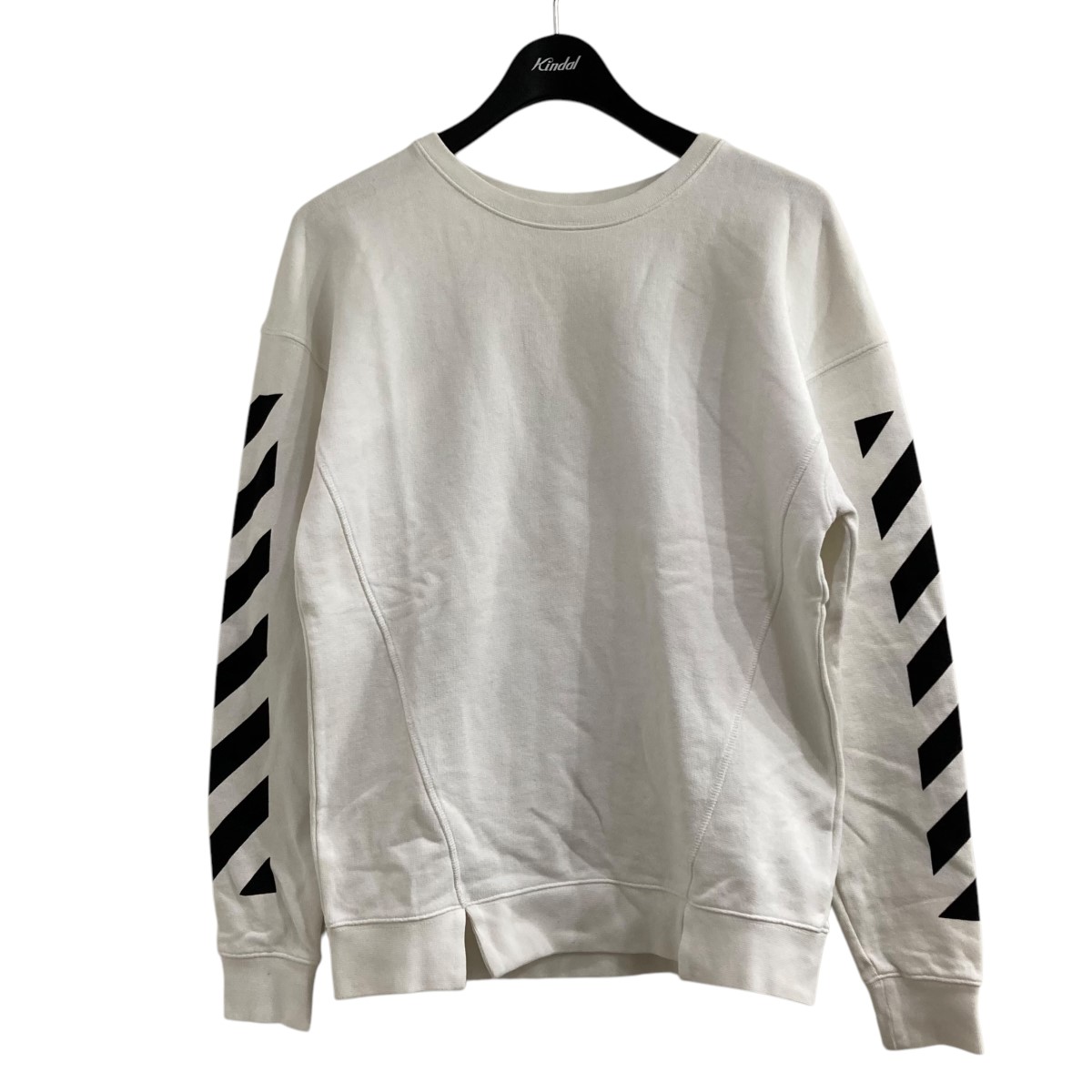 【中古】 OFFWHITE バックバイアススウェット ホワイト サイズ：XS 【価格見直し】