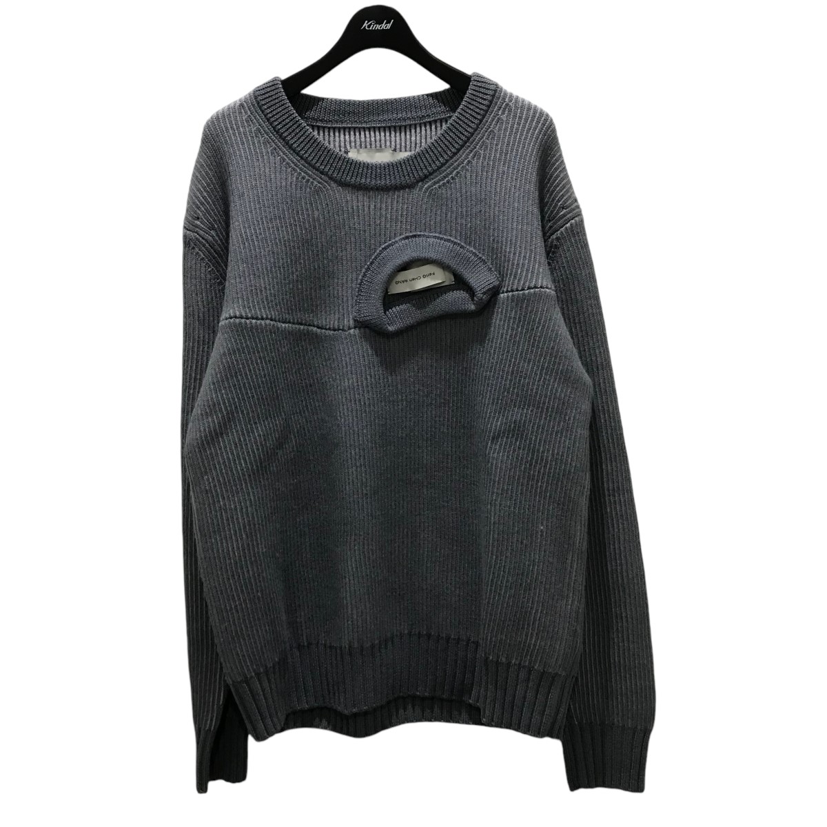 【中古】 FENG CHEN WANG 【2 IN 1 PULLOVER SWEATER】 デザインニット FUF14KT03 グレー サイズ：M 【価格見直し】 11,370円