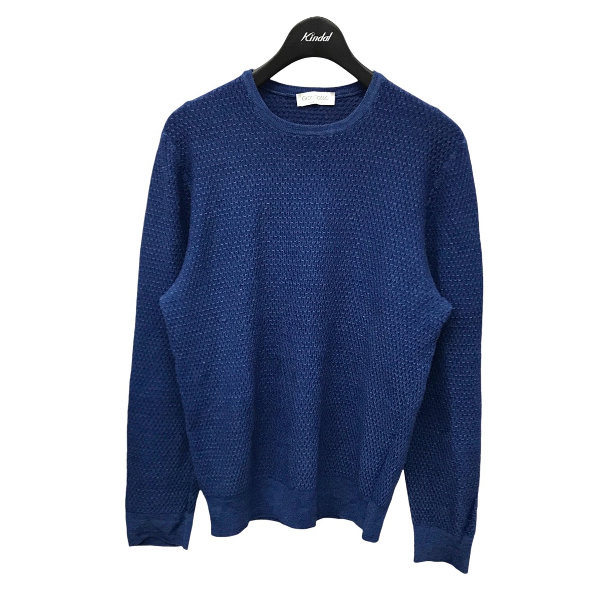 GRAN SASSO - GRAN SASSO グランサッソ ノースリーブ 44(L位) 紺x白 【古着】【中古】 楽天市場】グランサッソ 中古の通販