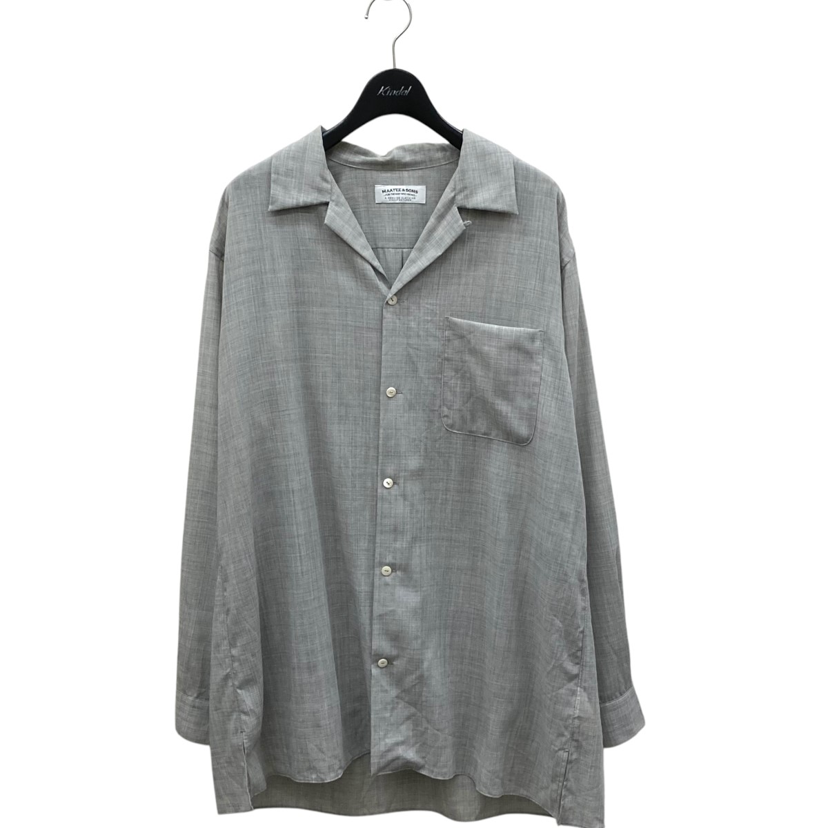 MAATEE&SONS/マーティーアンドサンズ】CHARLES SILK POPLINE