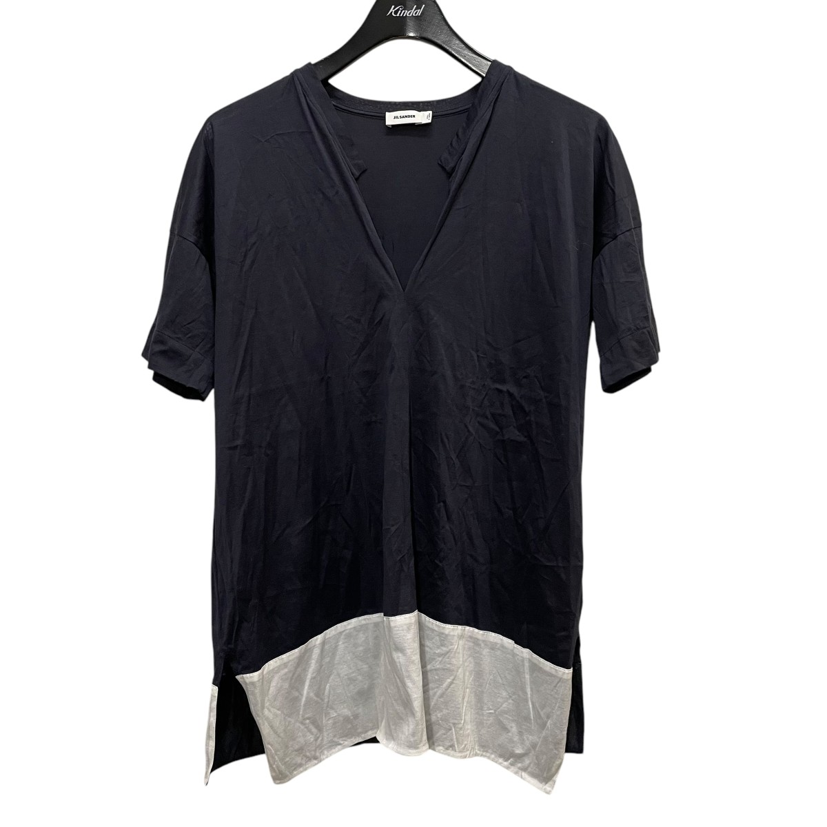 ジルサンダー JIL SANDER VネックTシャツ JSUN706013 オリーブ サイズ：S 楽天市場】【中古】JIL SANDER VネックTシャツ JSUN706013