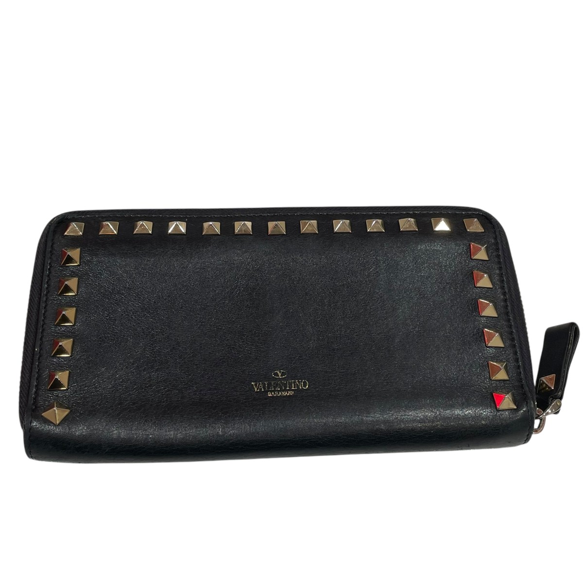 バレンティノ　長財布　黒　スタッズ 楽天市場】【中古】VALENTINO GARAVANIロックスタッズ ラウンド