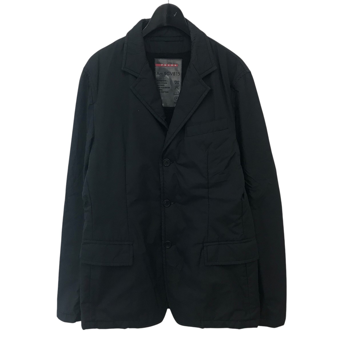 PRADA 黒 テーラードジャケット PRADA プラダ ジャケット 270101 1WQ8 レディース テーラード Re