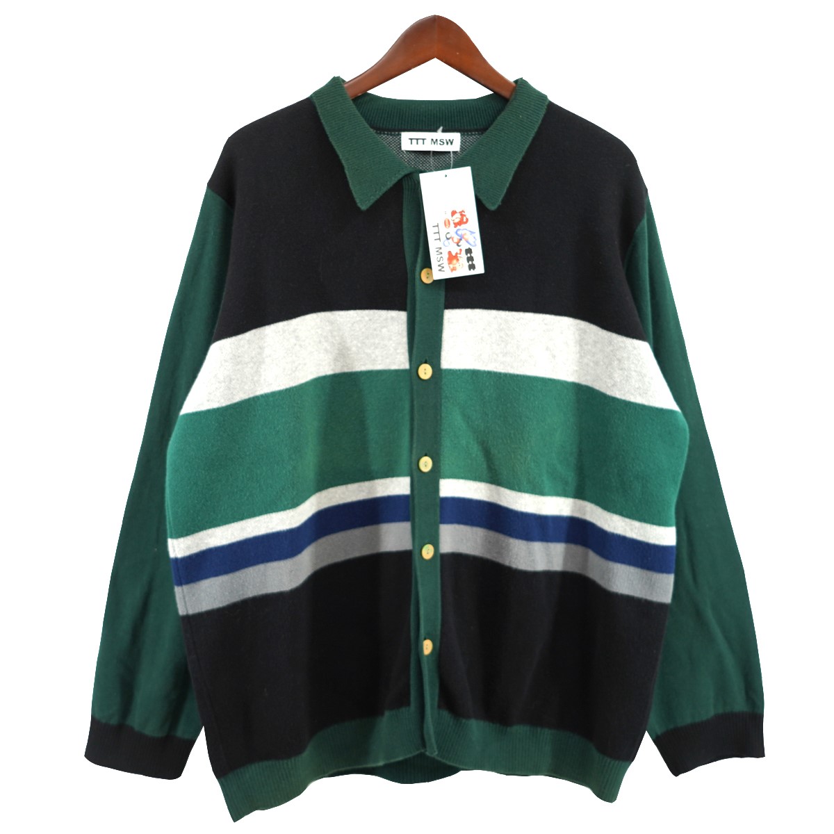 トップス TTT MSW 22AW Rose Jacquard Knit Cardigan TTT MSW Rose Jacquard Knit Cardigan
