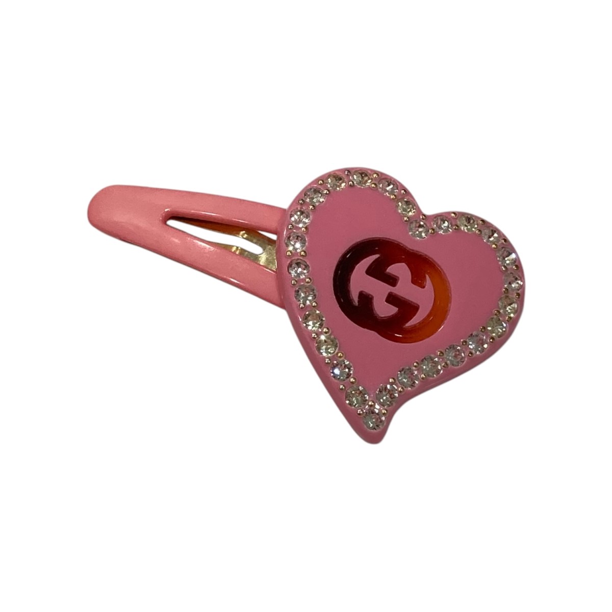 GUCCI グッチ インターロッキングG ハート ヘアクリップ 楽天市場】GUCCI グッチ Interlocking G Heart Hair Clip