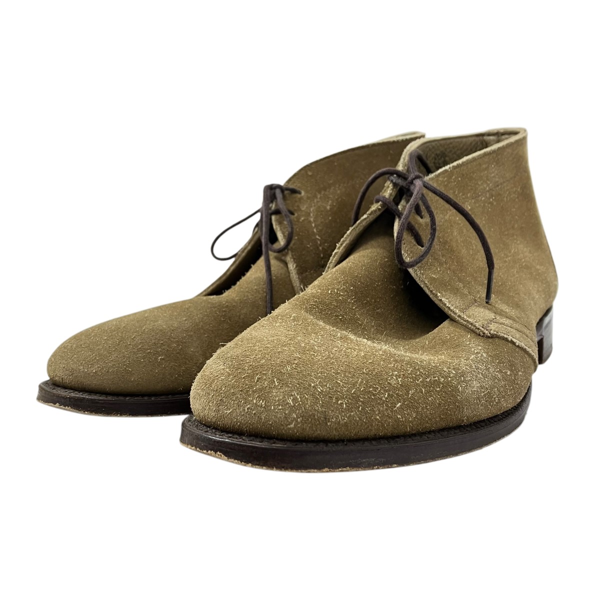 【中古】<br>Tricker’s<br>チャッカーブーツ カーキ サイズ：-<br>【価格見直し】