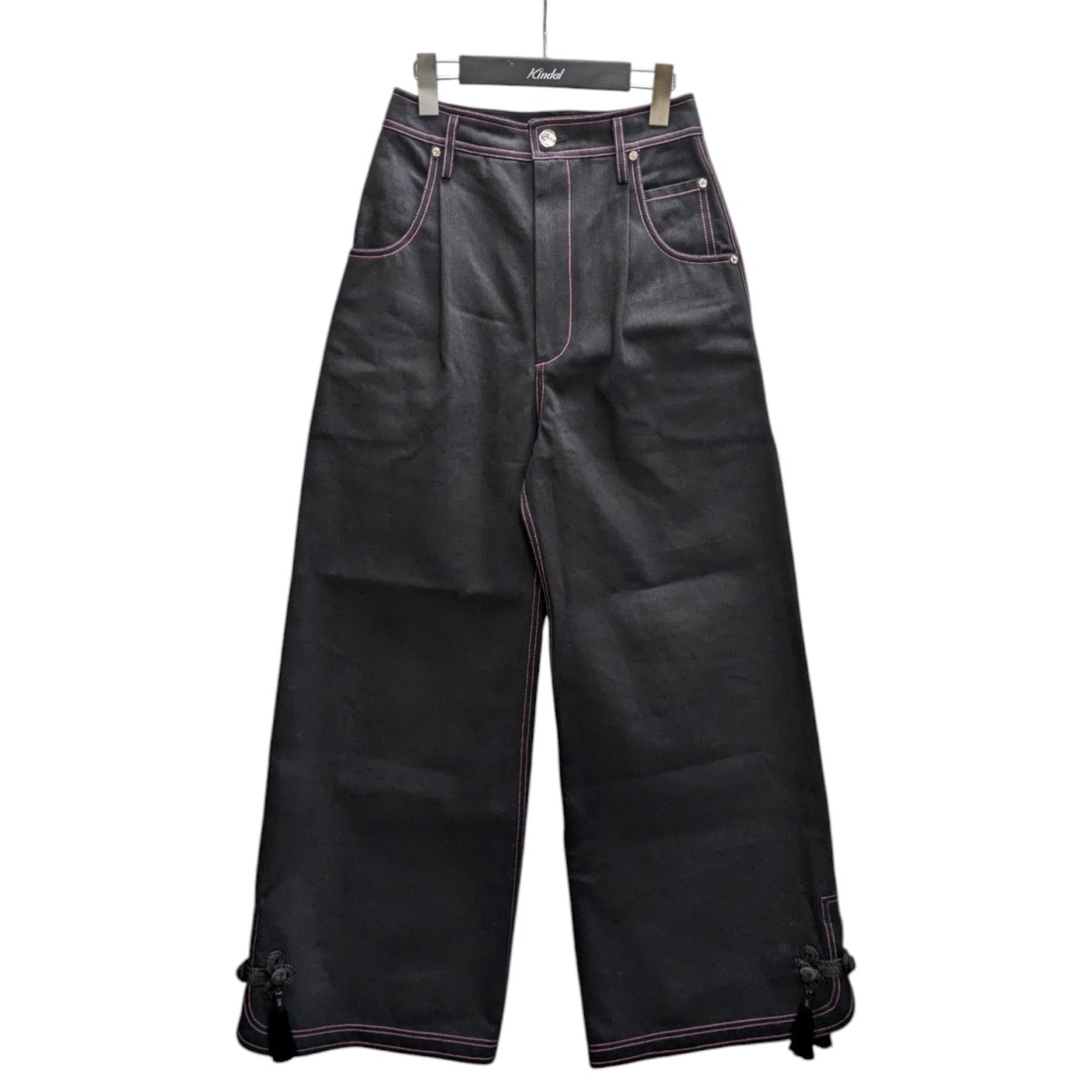 【中古】 VIVIANO 24AW デニムパンツ VS-AW24-P03 ブラック×ピンク サイズ：S 【価格見直し】