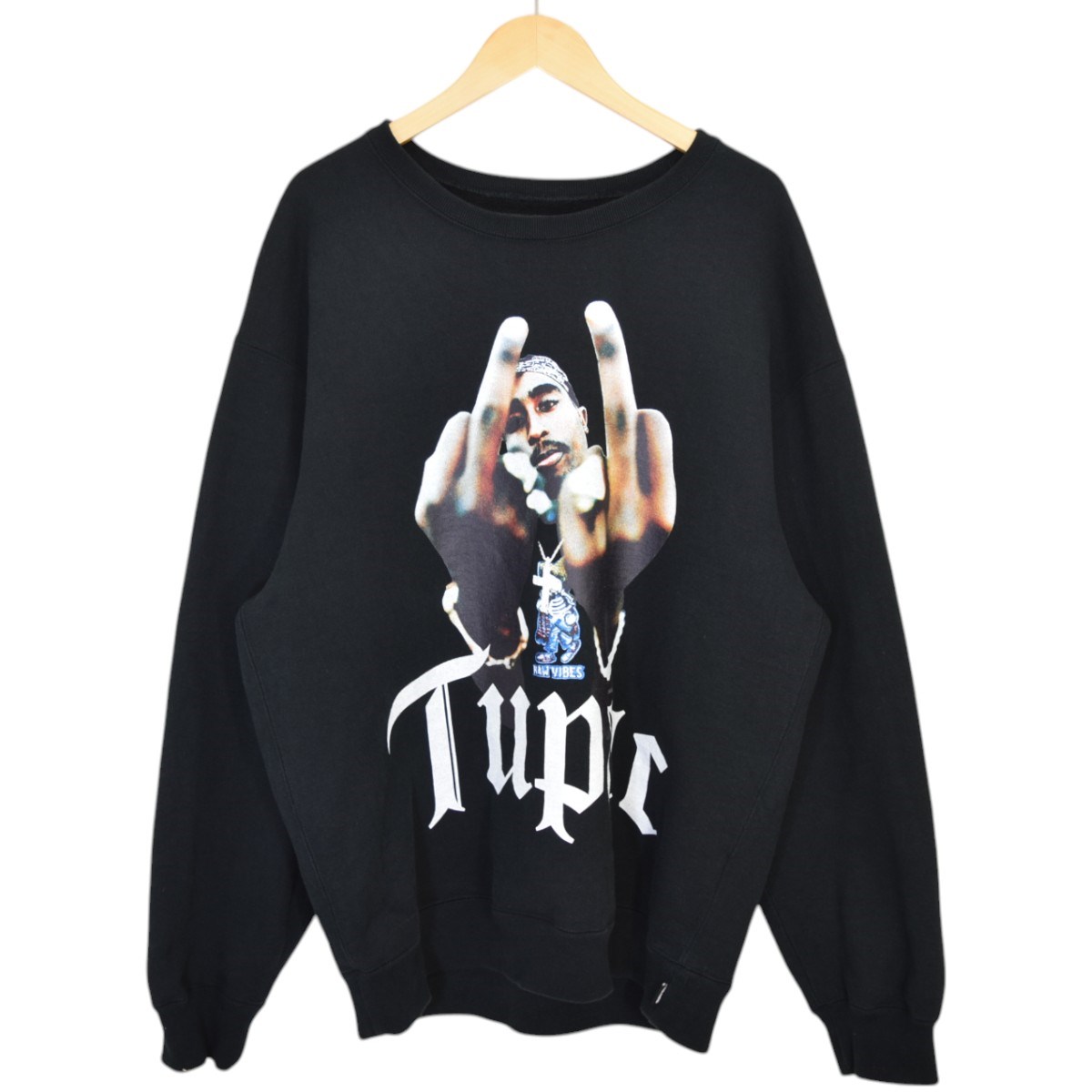 【中古】 WACKO MARIA　 TUPAC CREW NECK SWEAT SHIRT 2PAC スウェット 2023AW ブラック サイズ：XL 【170325】（ワコマリア） 16,011円